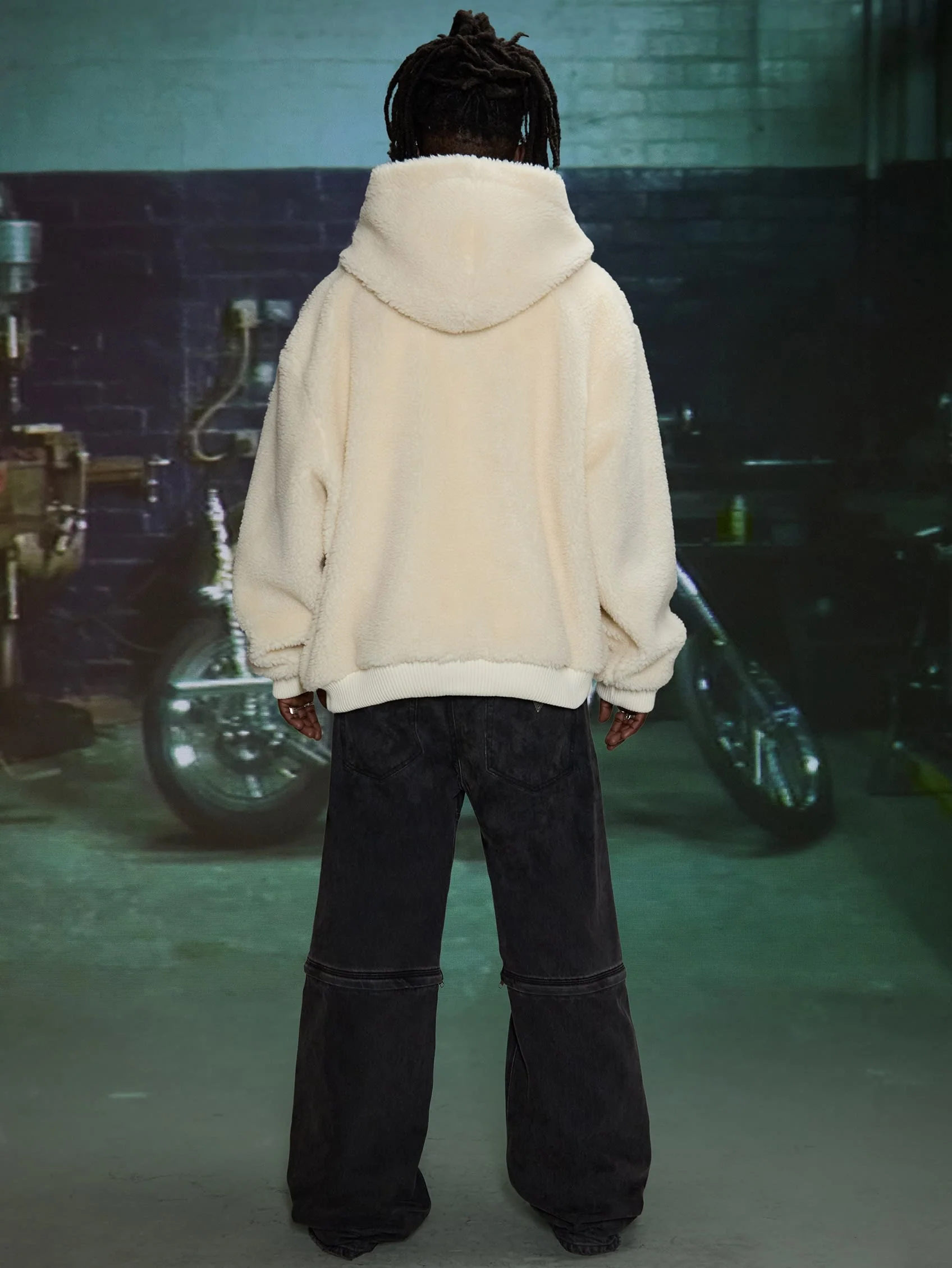 HARDSTONE Sherpa Zip-Up Jacket - Image 10