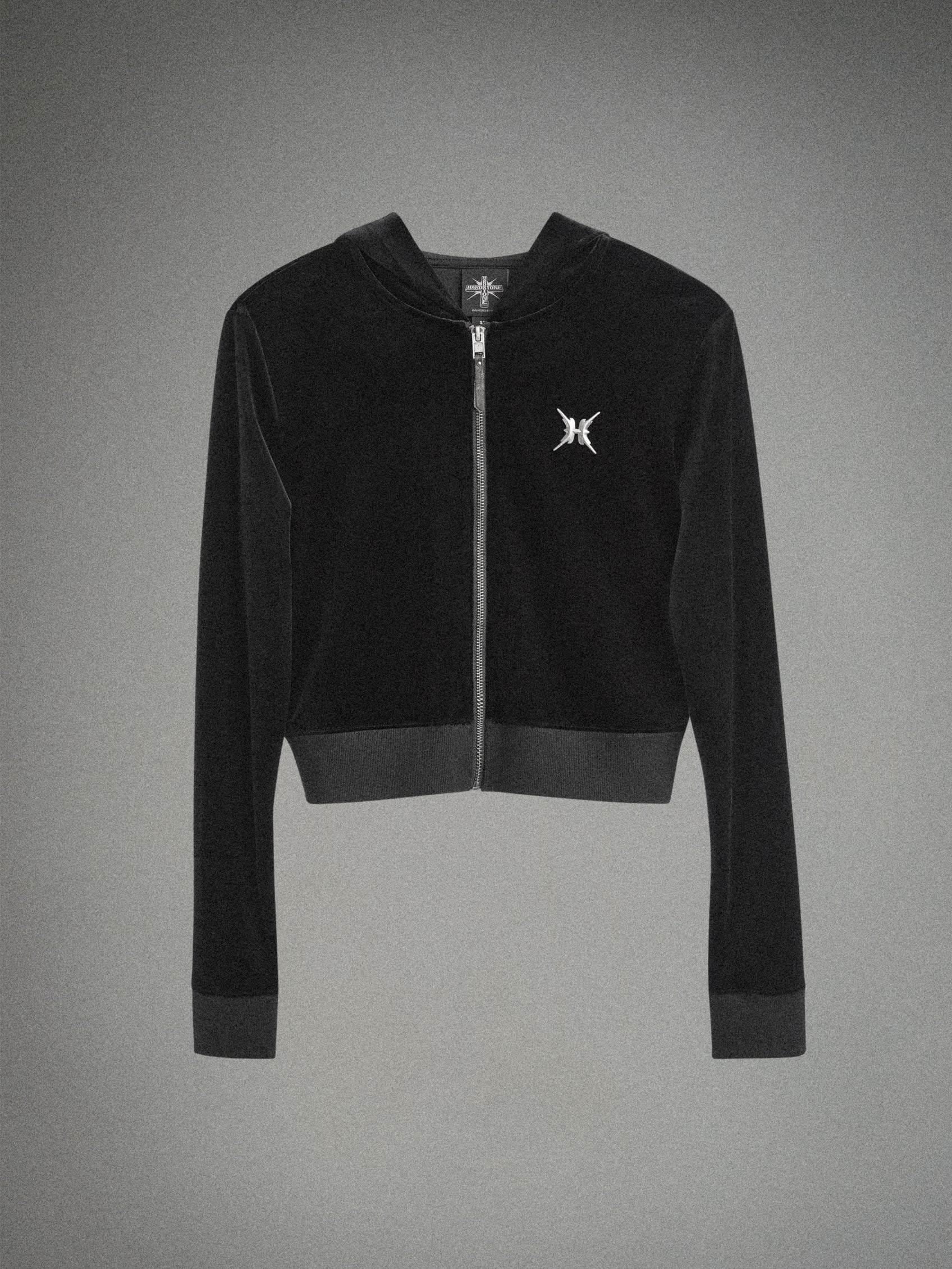 HARDSTONE Velour Zip-Up Hoodie - Image 13