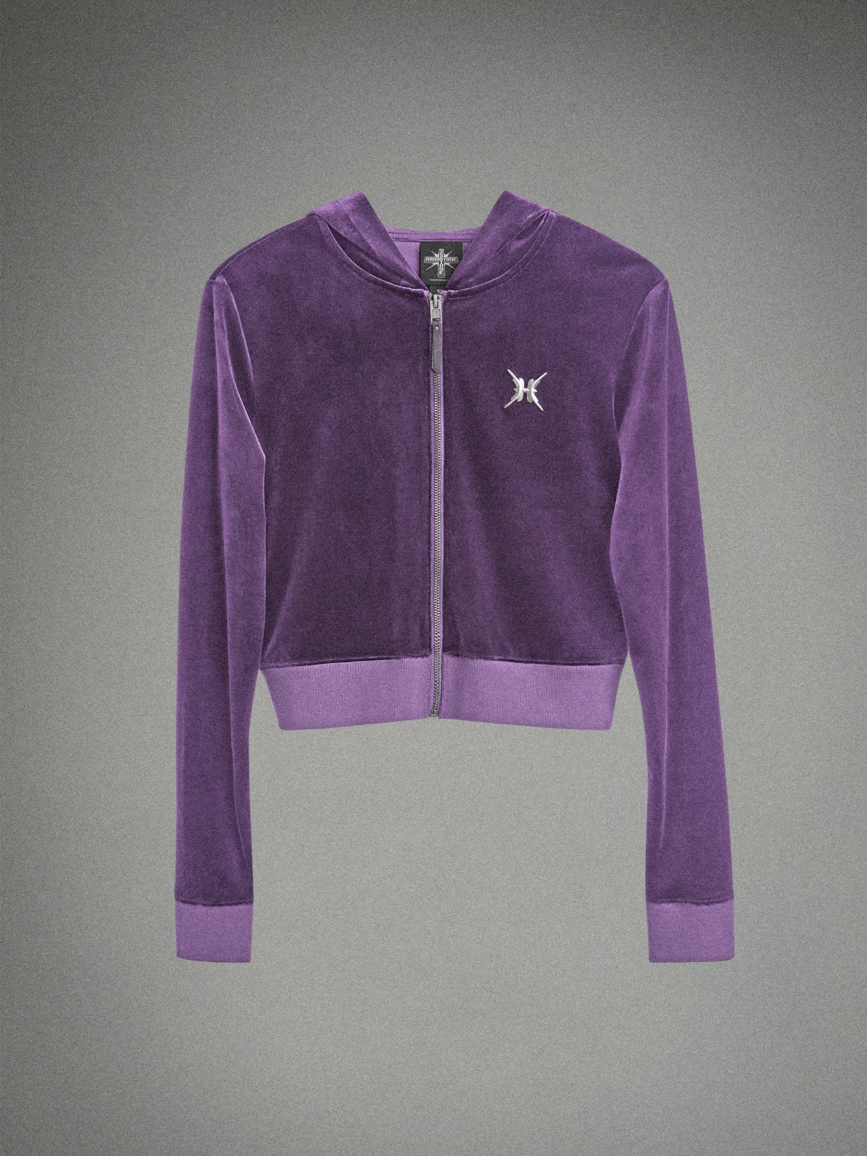 HARDSTONE Velour Zip-Up Hoodie - Image 18