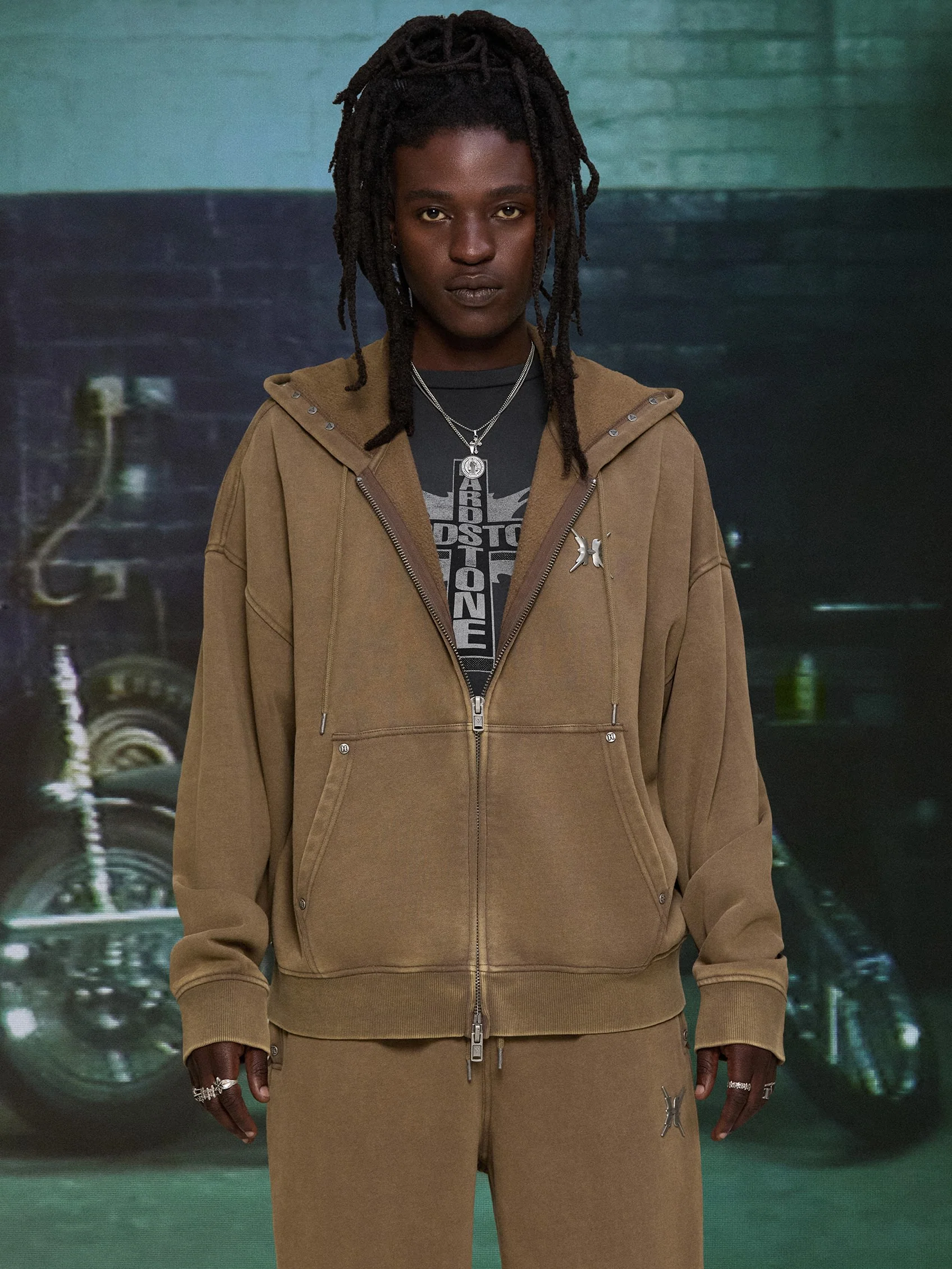 HARDSTONE Zip-Up Hoodie - Image 7
