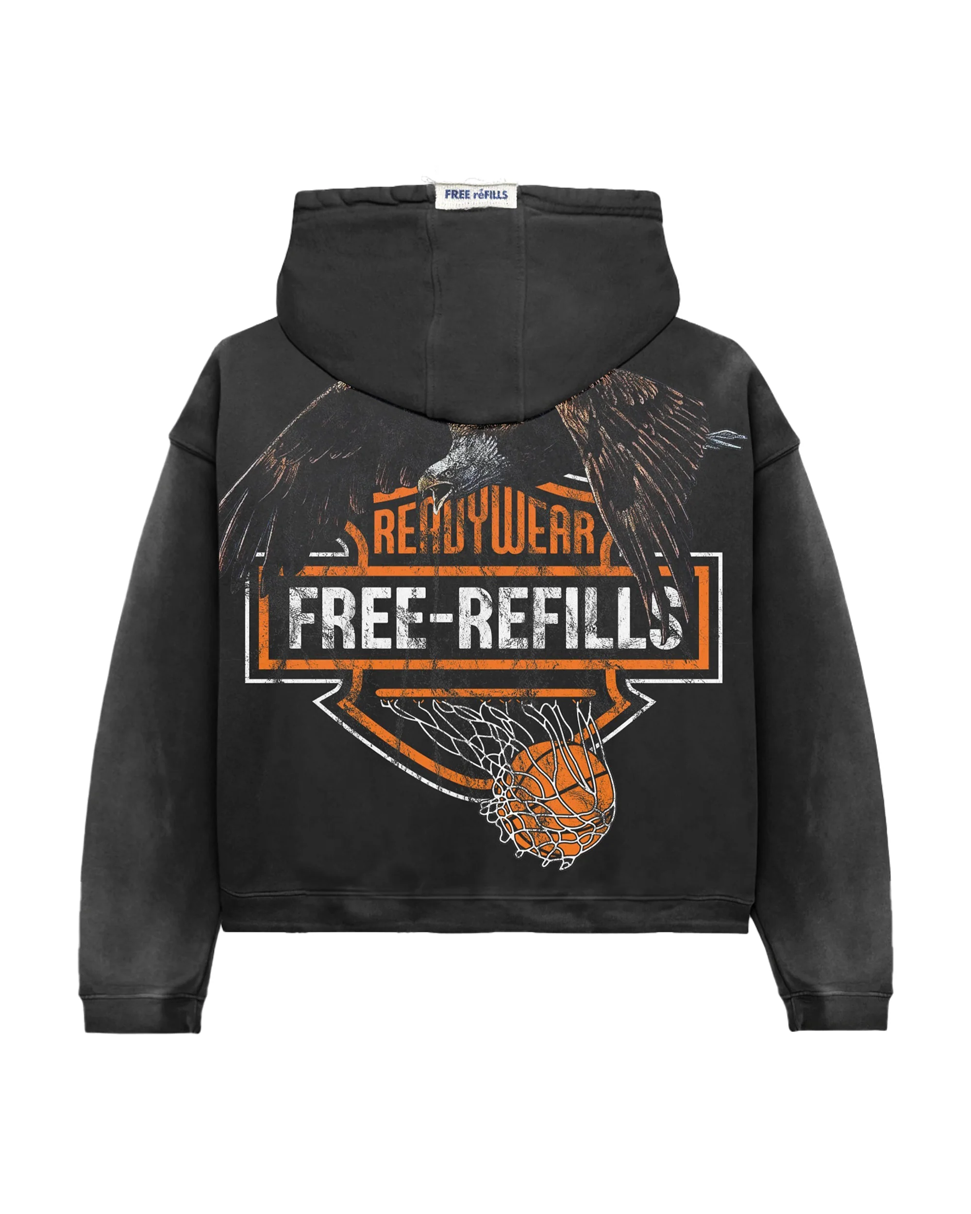 Harley Zip Up Hoodie - Vintage Black - Image 2