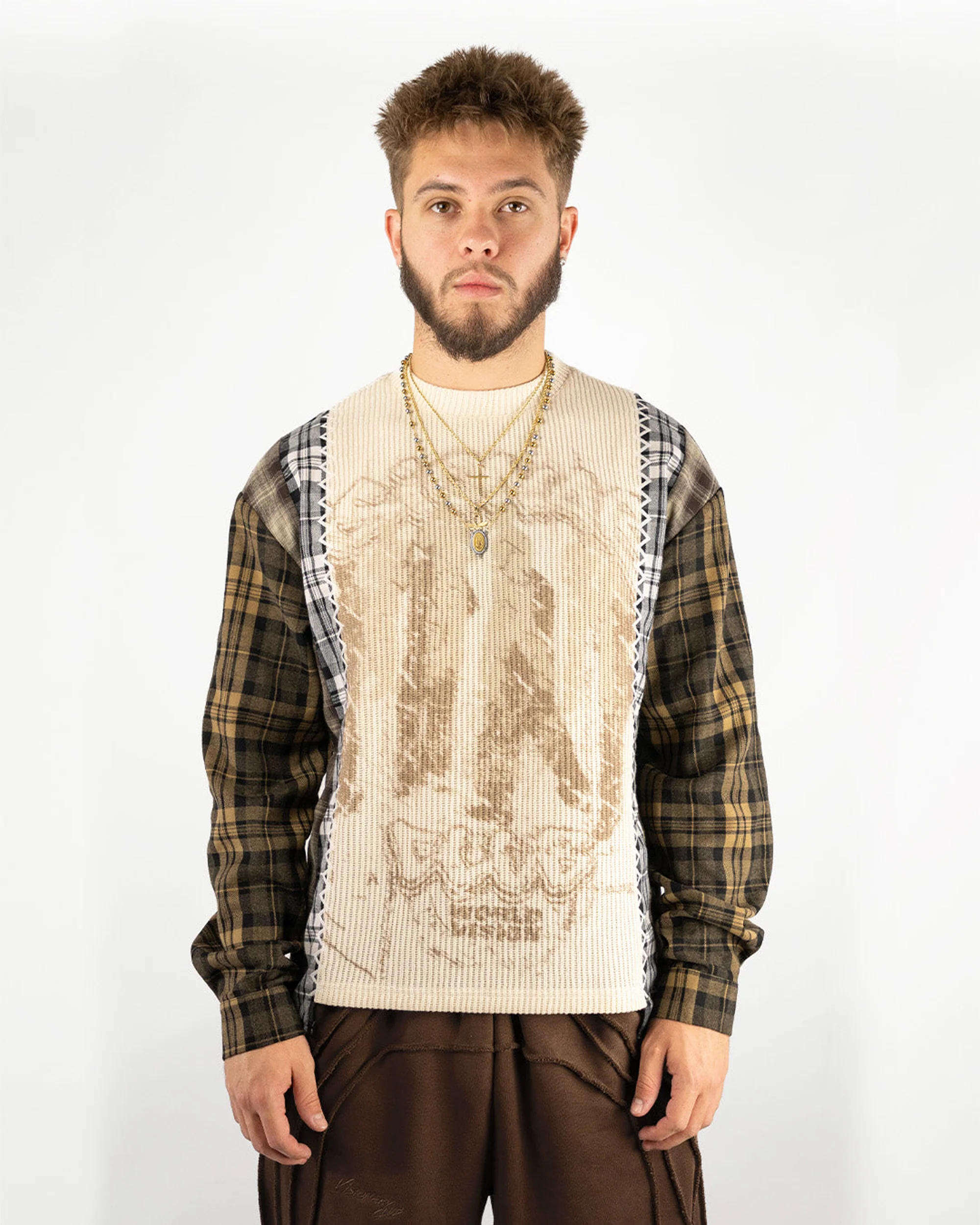 "Harvest Patchwork" Knitted Flannel - Image 5