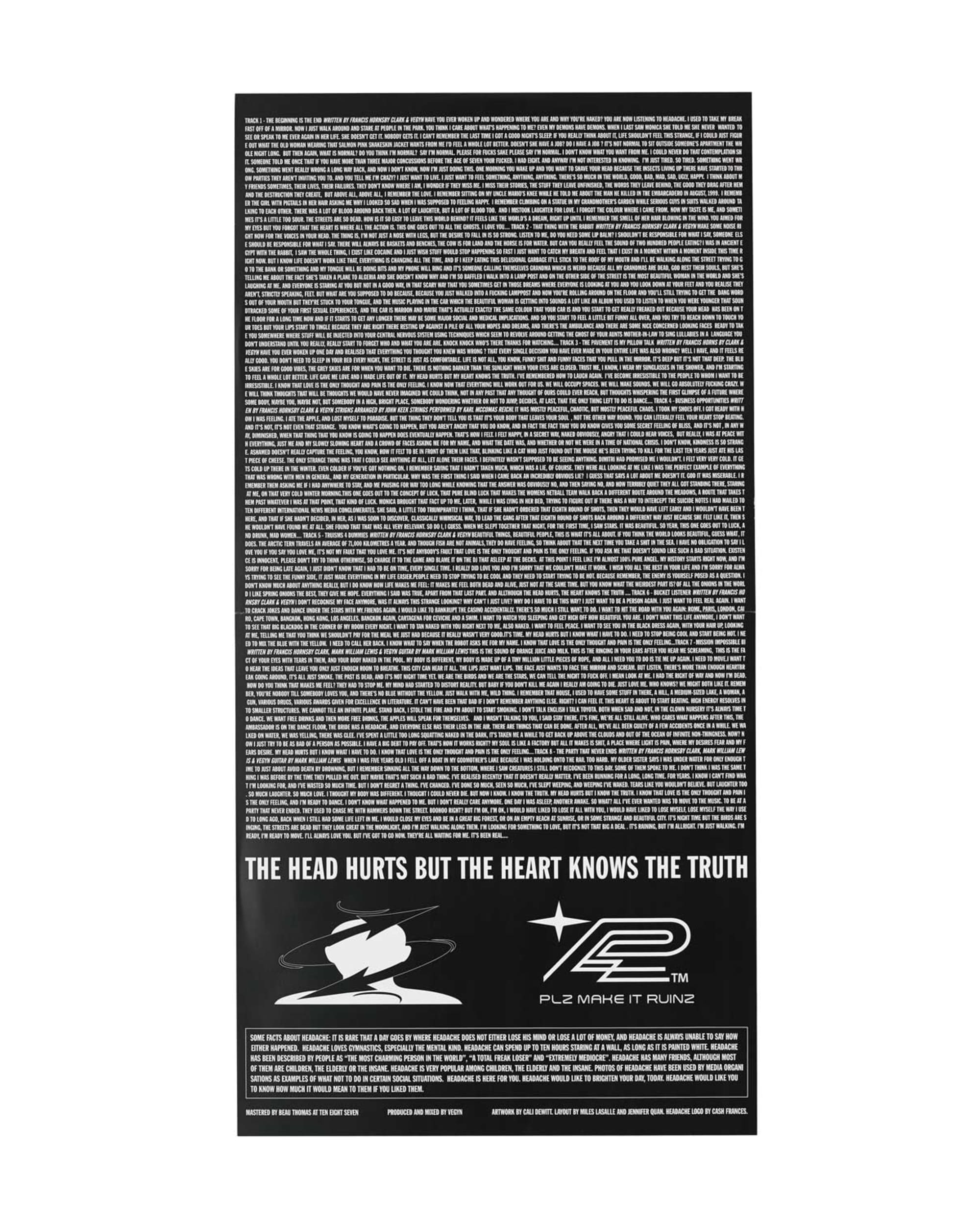 Headache - The Head Hurts but the Heart Knows the Truth 12 Vinyl - Image 3