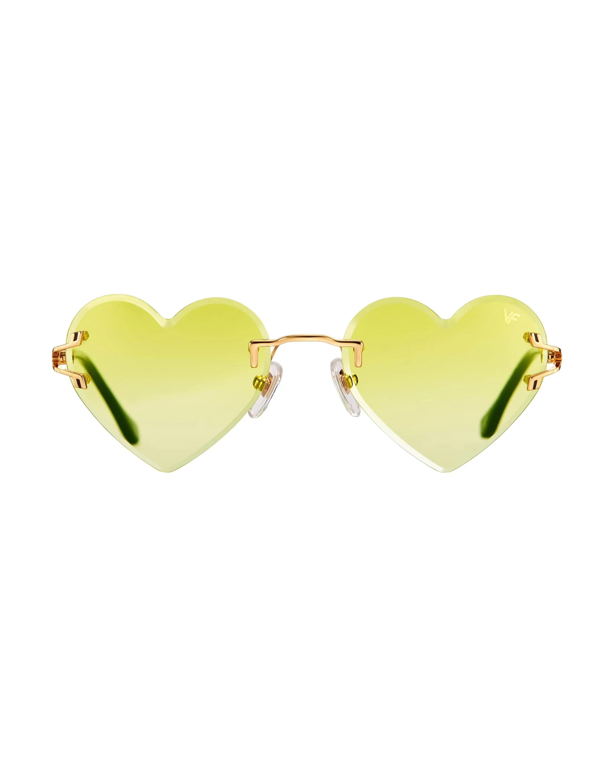 Heart Decor Rimless Drill Mount 24KT Gold - Image 11