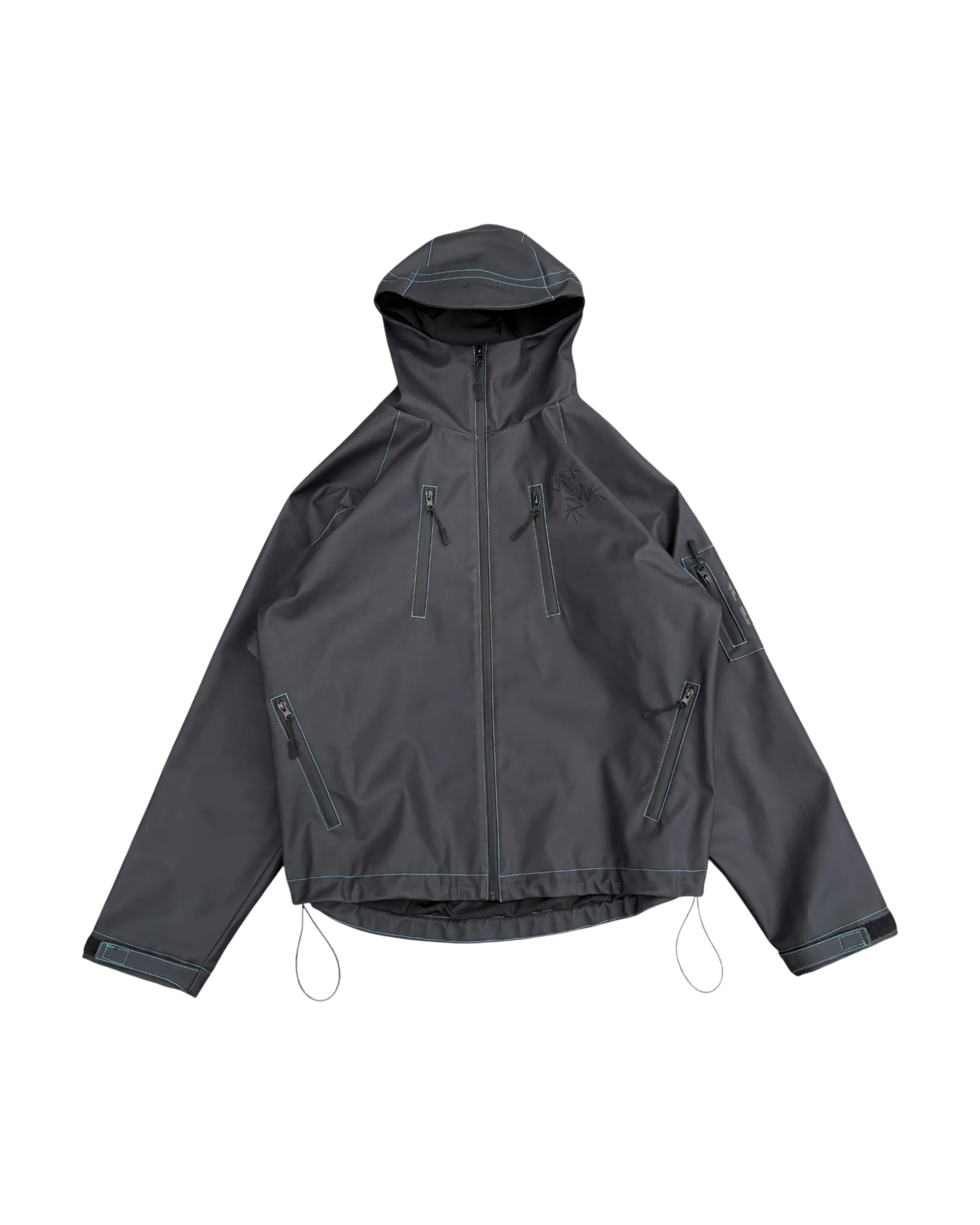 HEAT REACTIVE SKI JACKET (BLACK/BLUE)