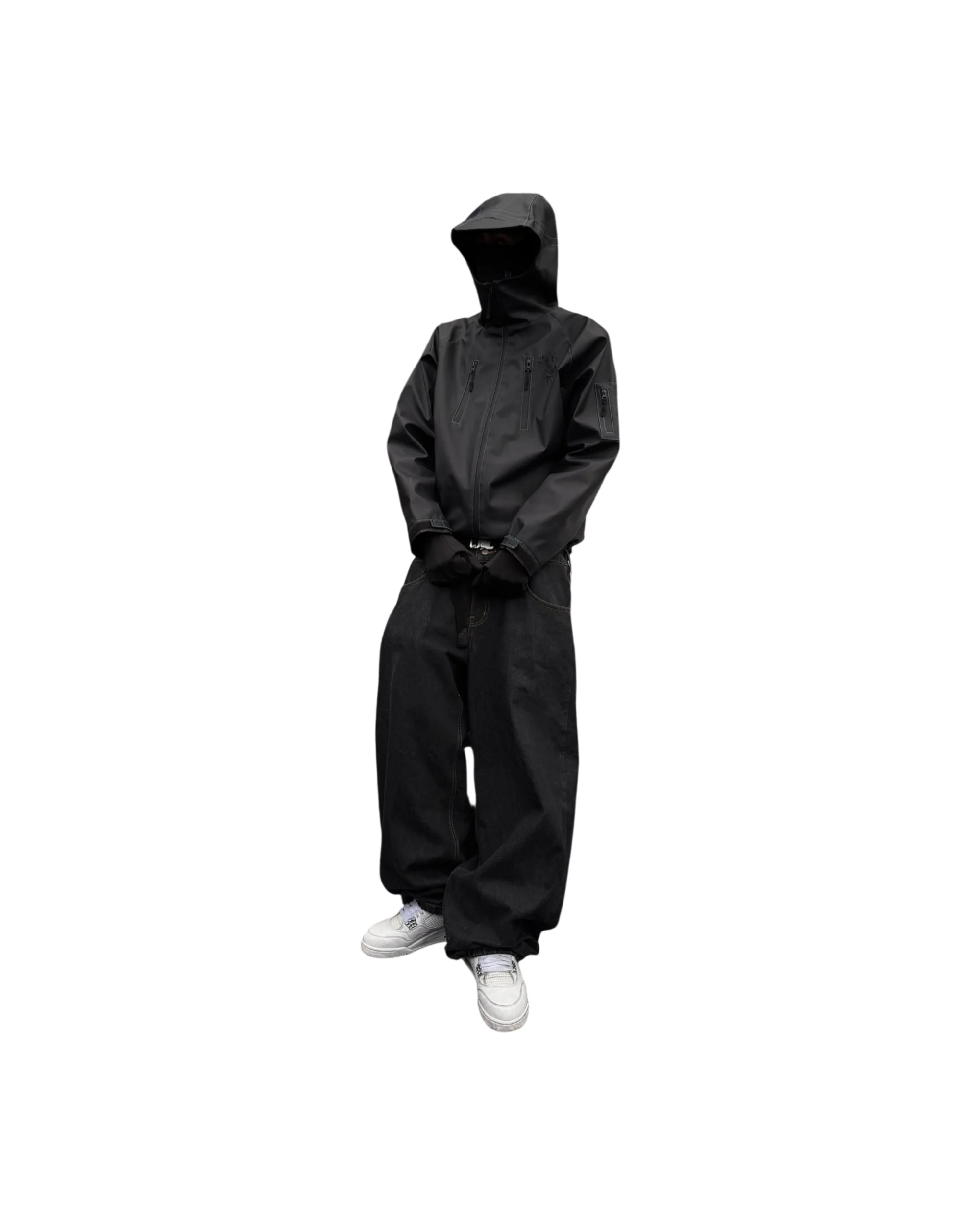 HEAT REACTIVE SKI JACKET (BLACK/BLUE) - Image 6