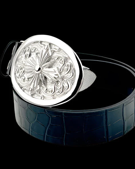 "Heaven's Seal" Crocodile Leather Belt - Image 2