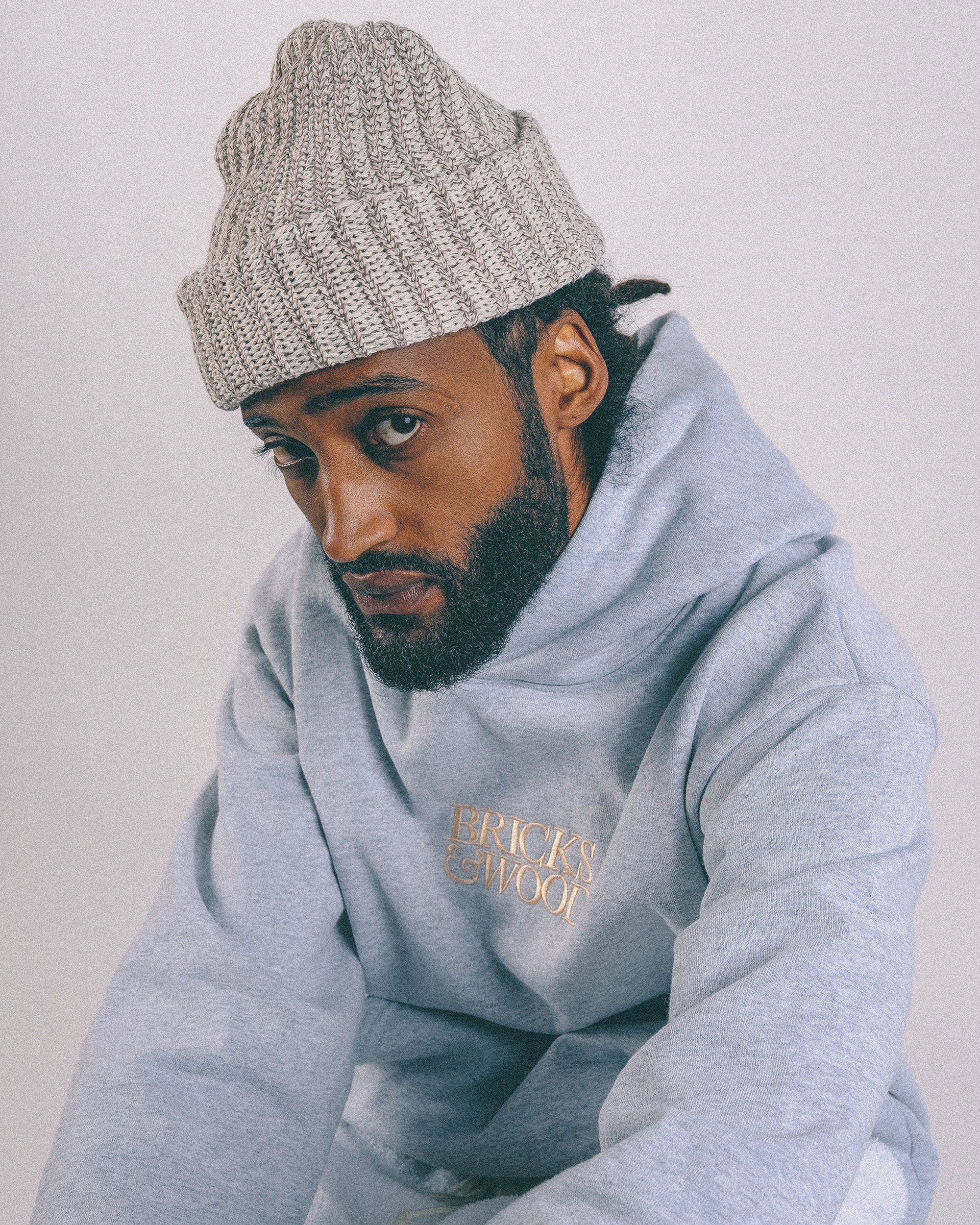 Heavy Knit Beanie - Coffee - Image 4