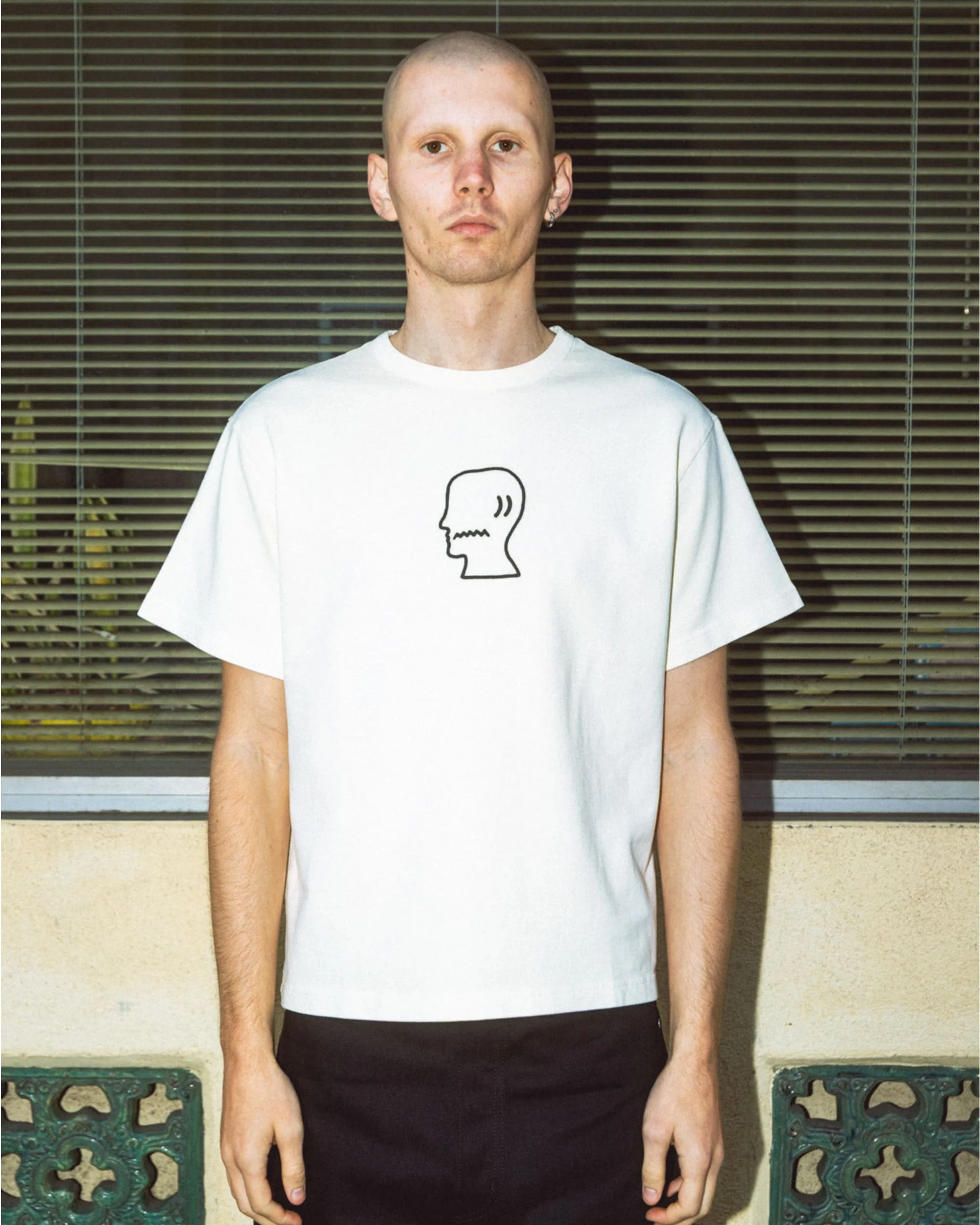 Heavyweight 3D Embroidery Logohead T-shirt - Natural - Image 2
