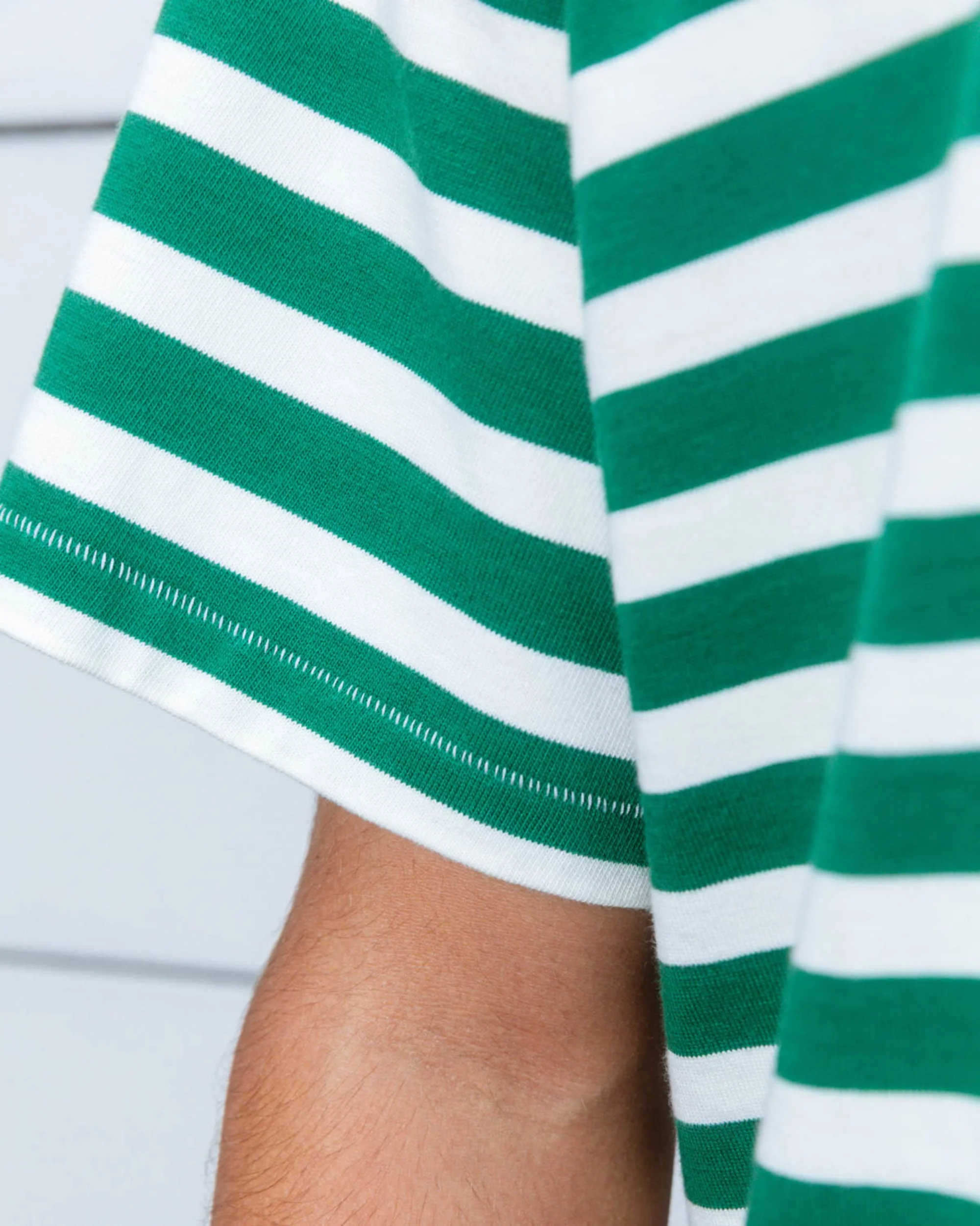 Heavyweight Stripe T-Shirt - Green - Image 7