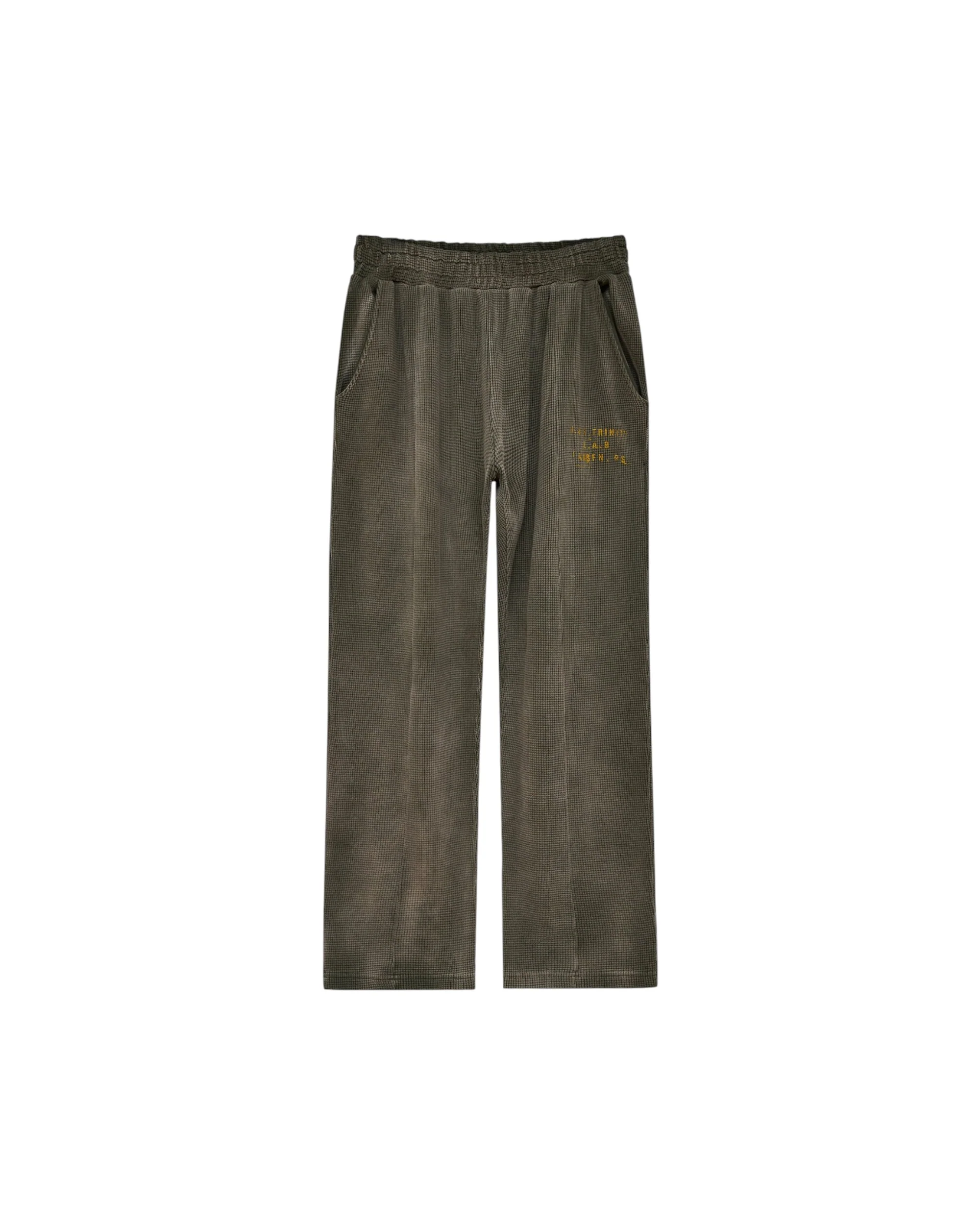 Heavyweight Waffle Sweatpants - Military Green