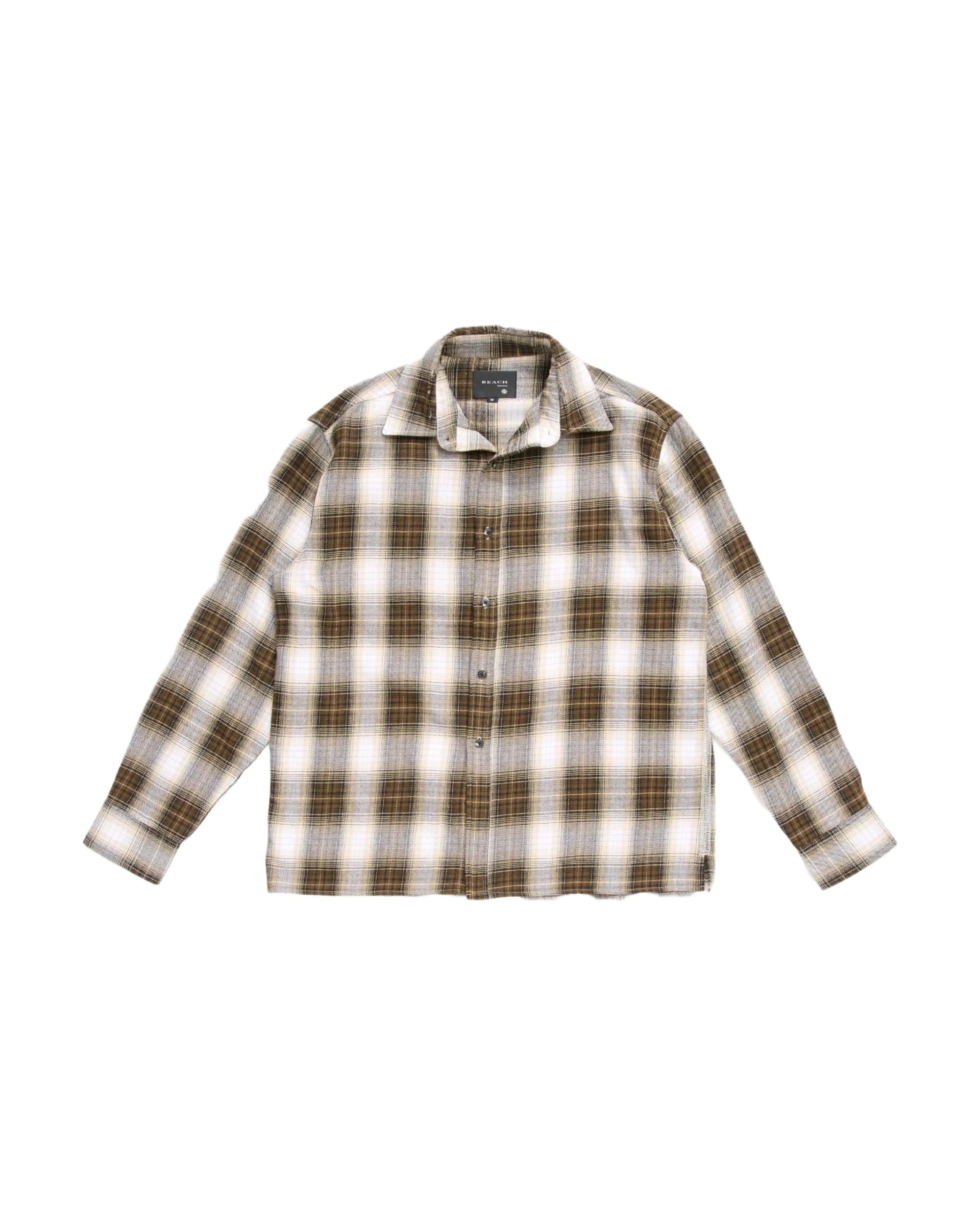 HOLD LS SHIRT - BROWN CHECK