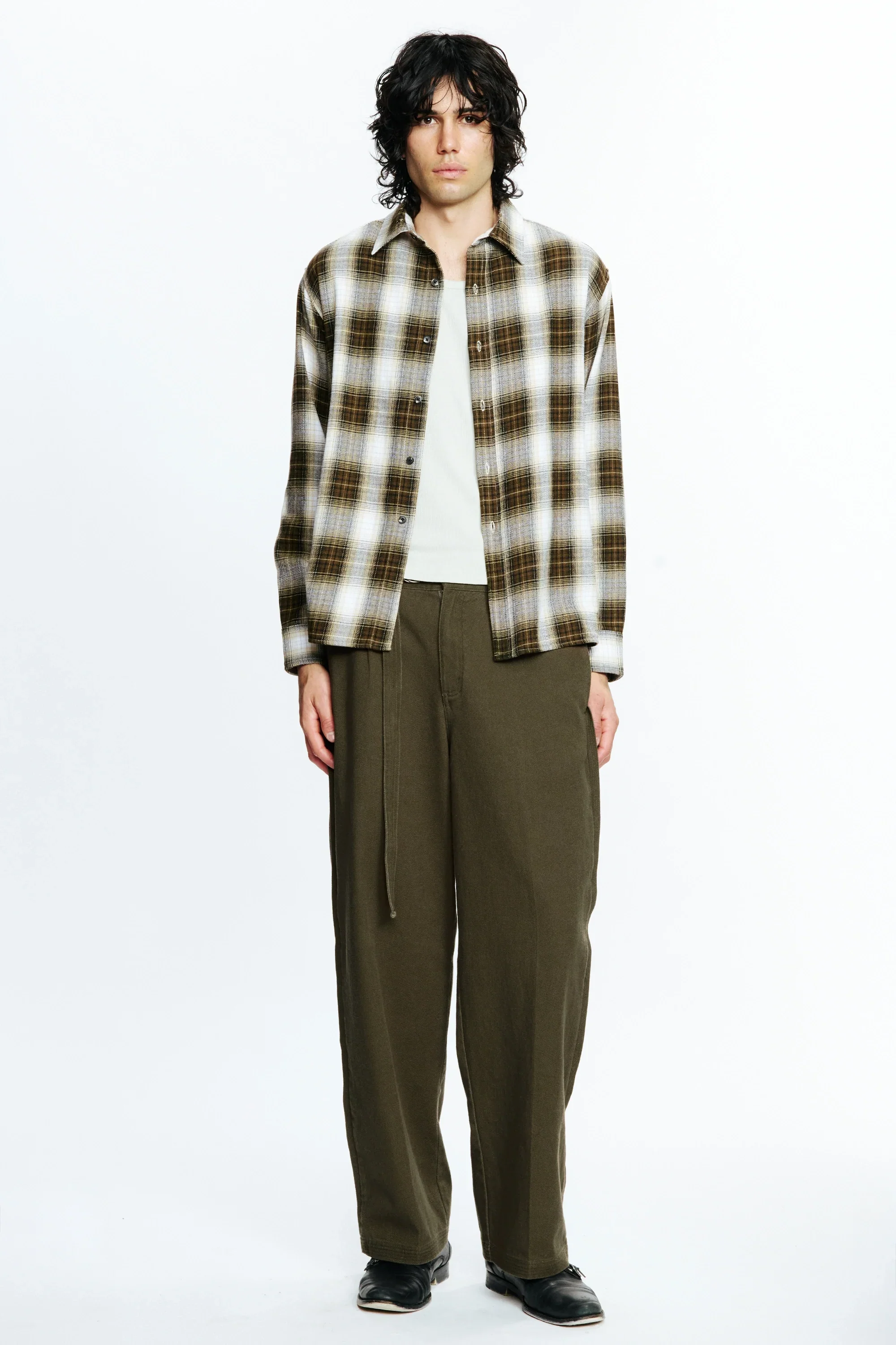HOLD LS SHIRT - BROWN CHECK - Image 11