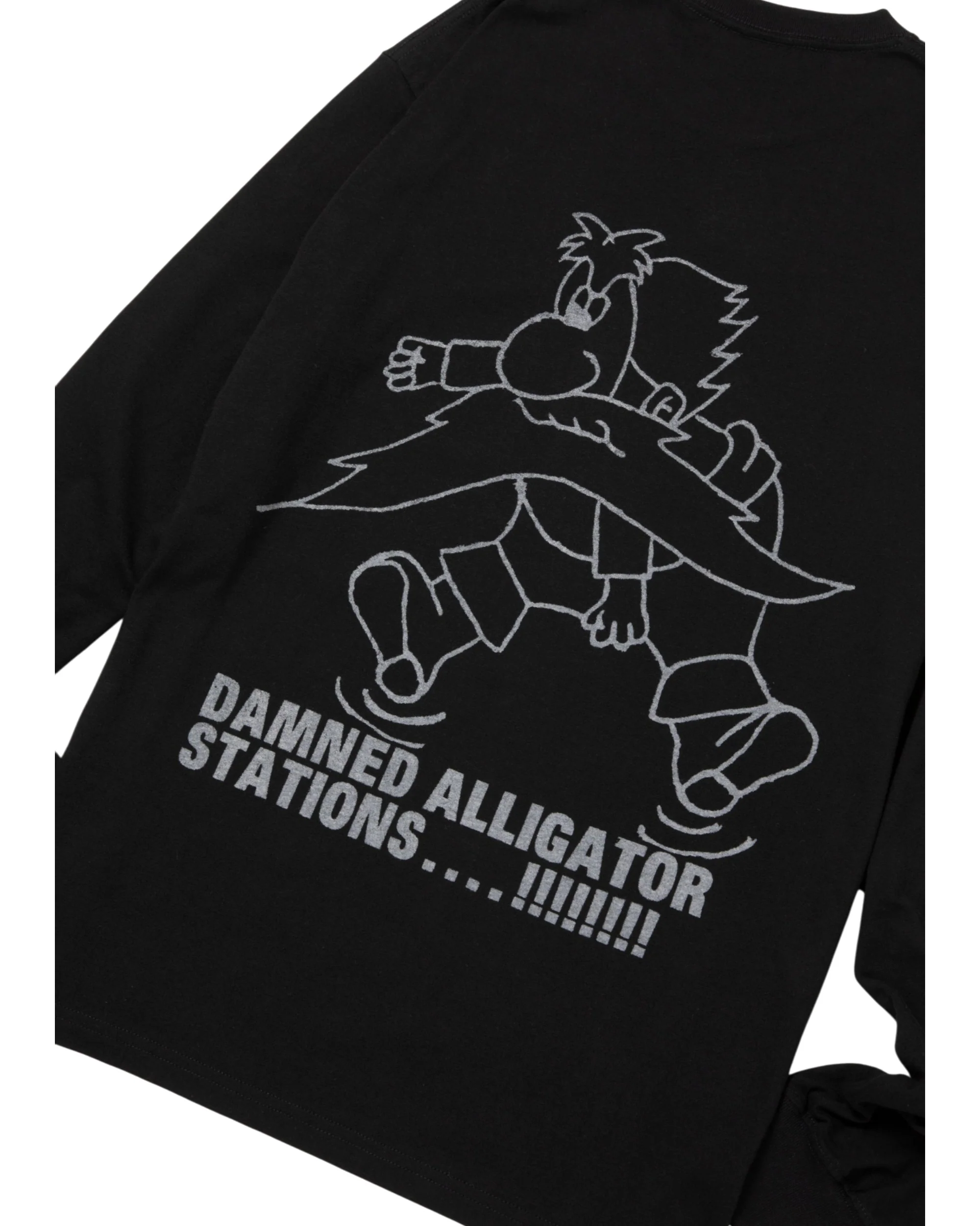 HOMERUN ALLIGATOR STATION L/S TEE BLACK - Image 5