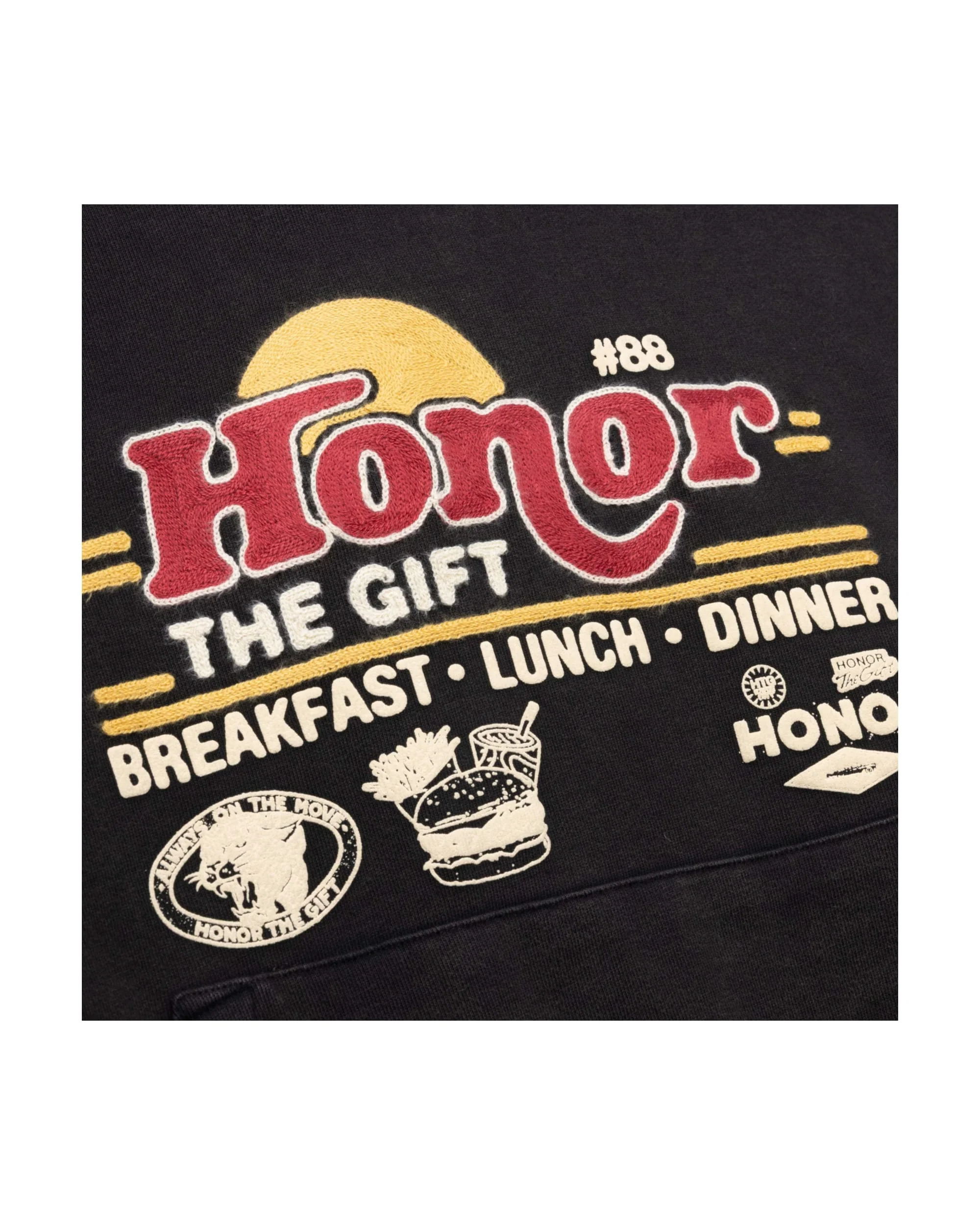 Honor Dining Hoodie - Grey - Image 3