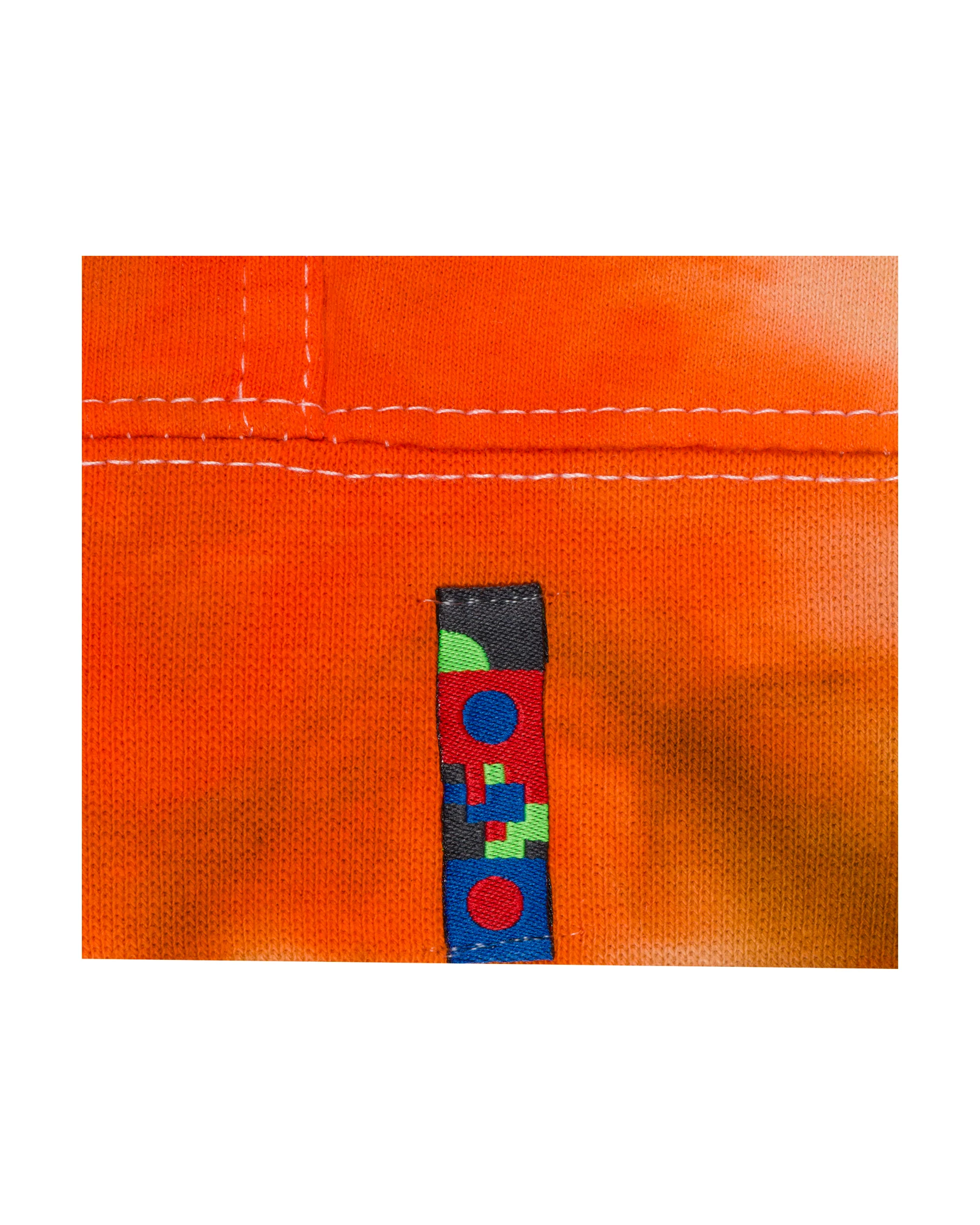 HORIZONTAL LIQUID HOODIE (ORANGE TIE DYE) - Image 4