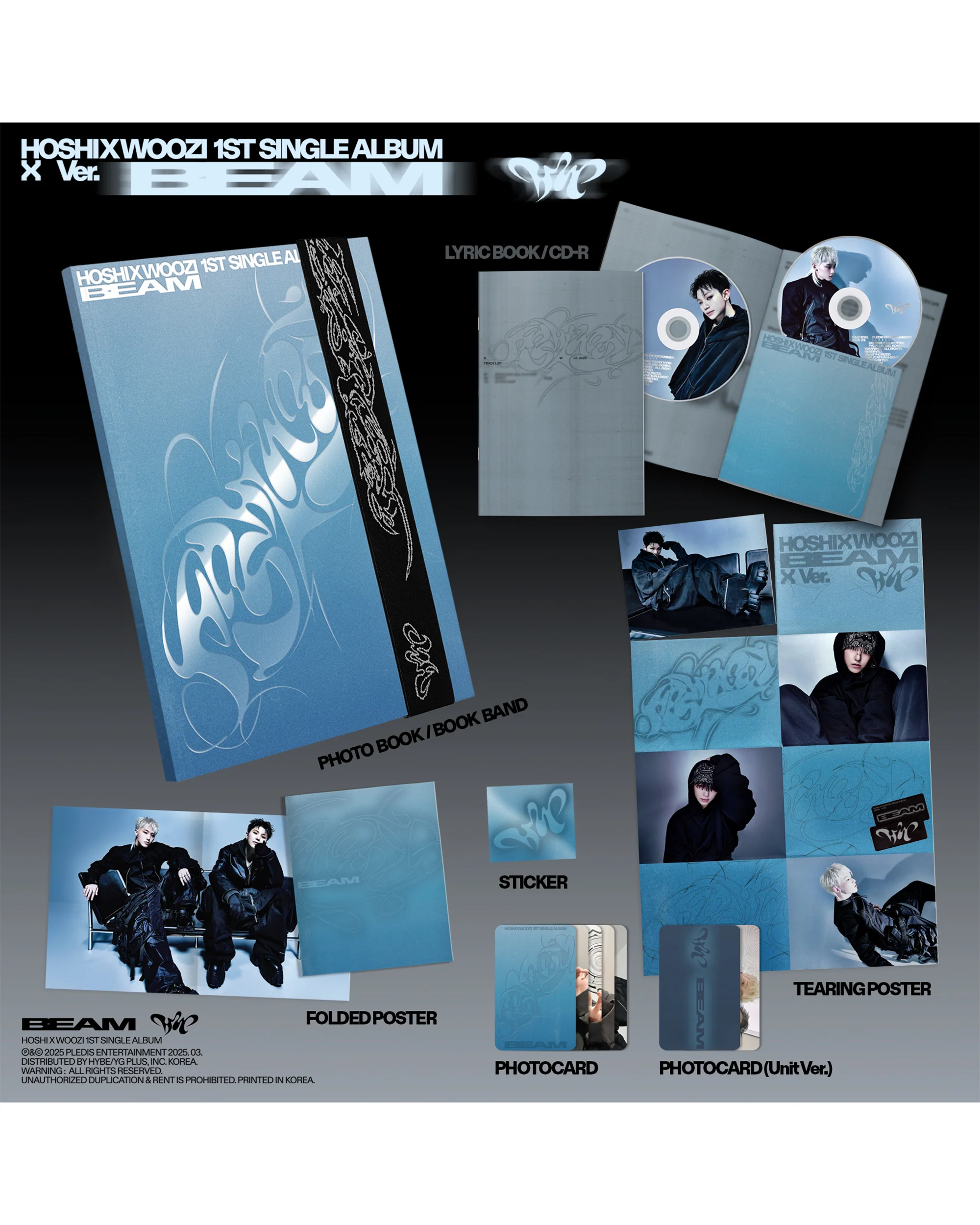 HOSHI X WOOZI 1st Single Album 'BEAM' x (doubled) Ver.