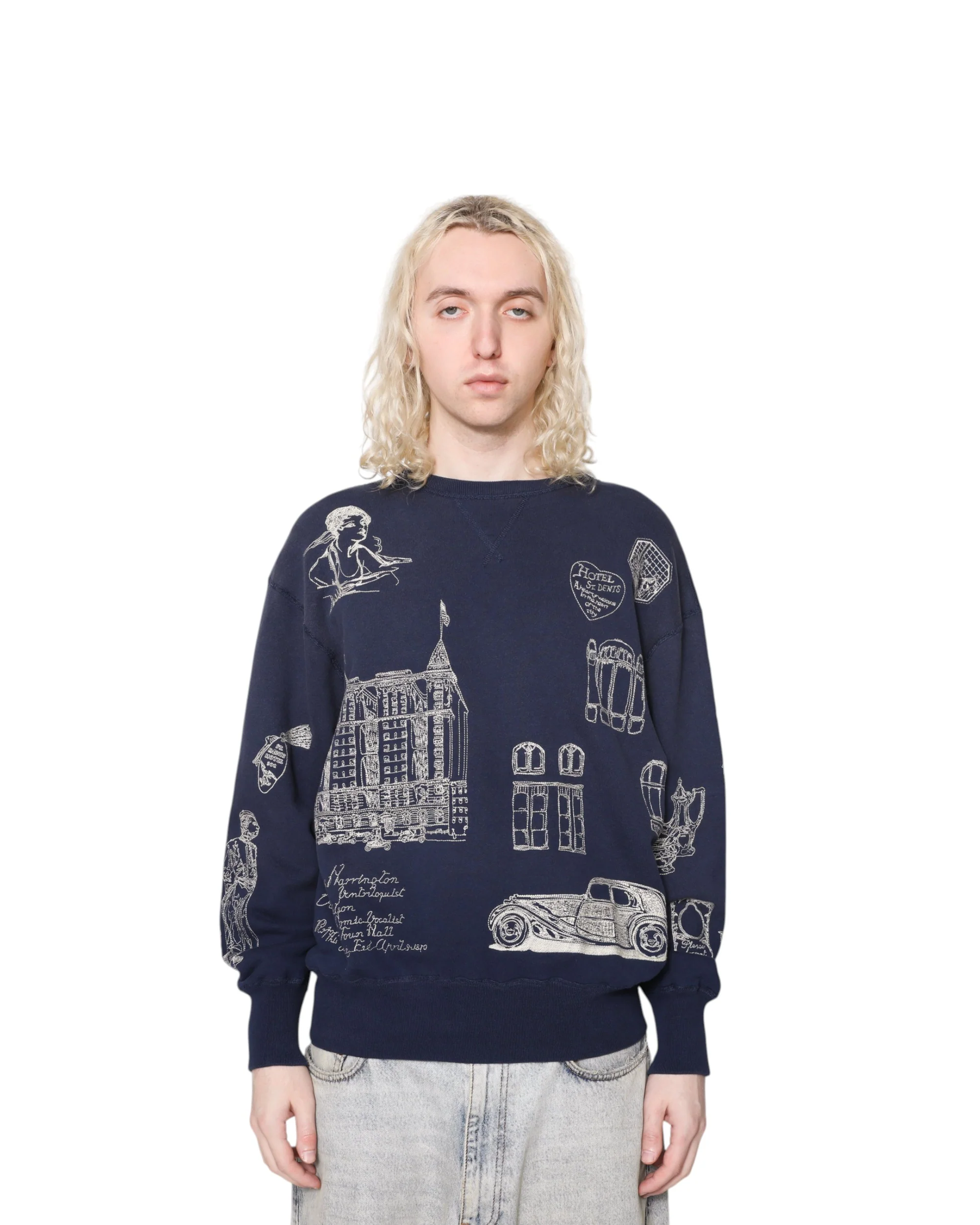 Hotel Crewneck - Navy - Image 2