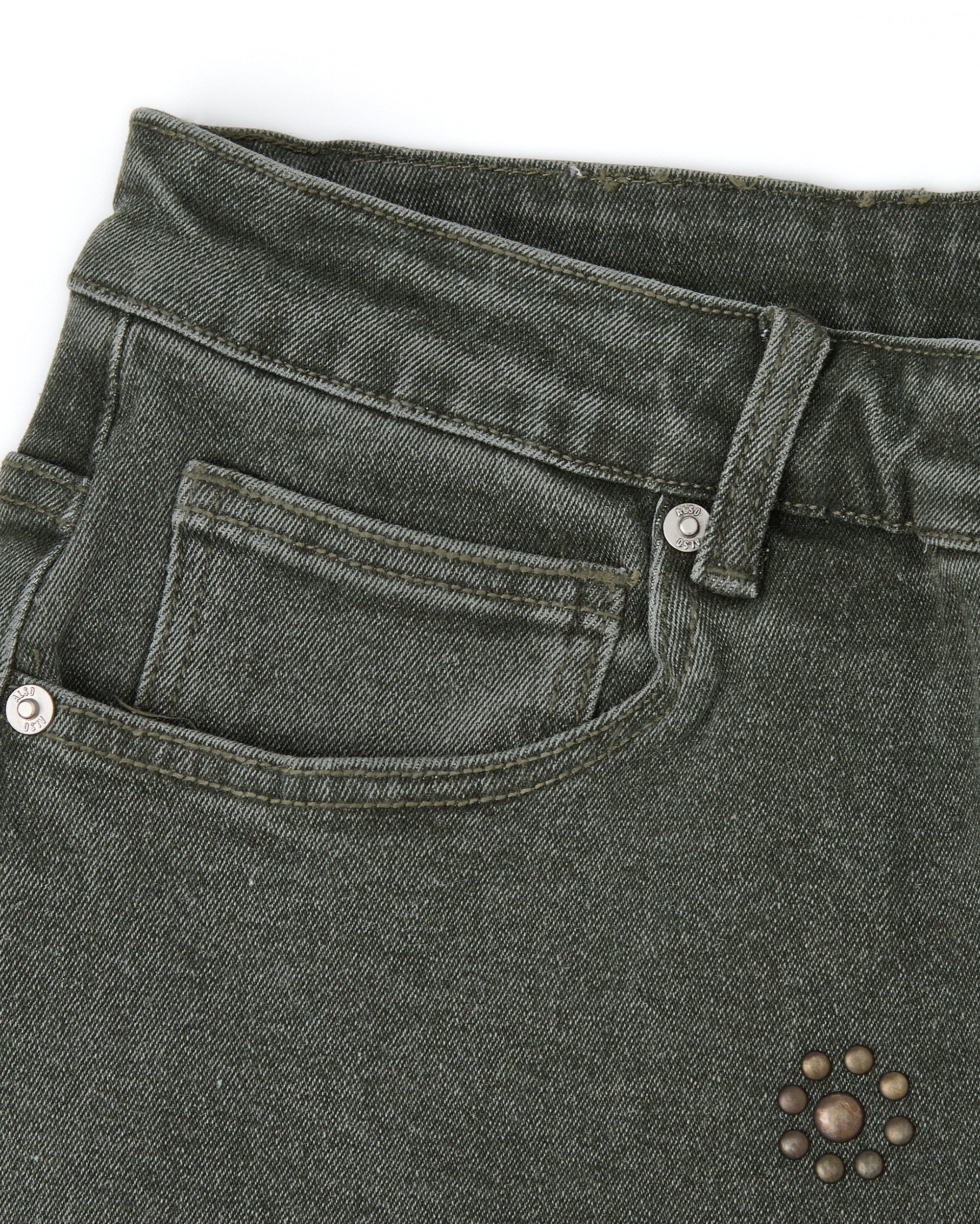 Hudson Denim Jorts - Olive - Image 9
