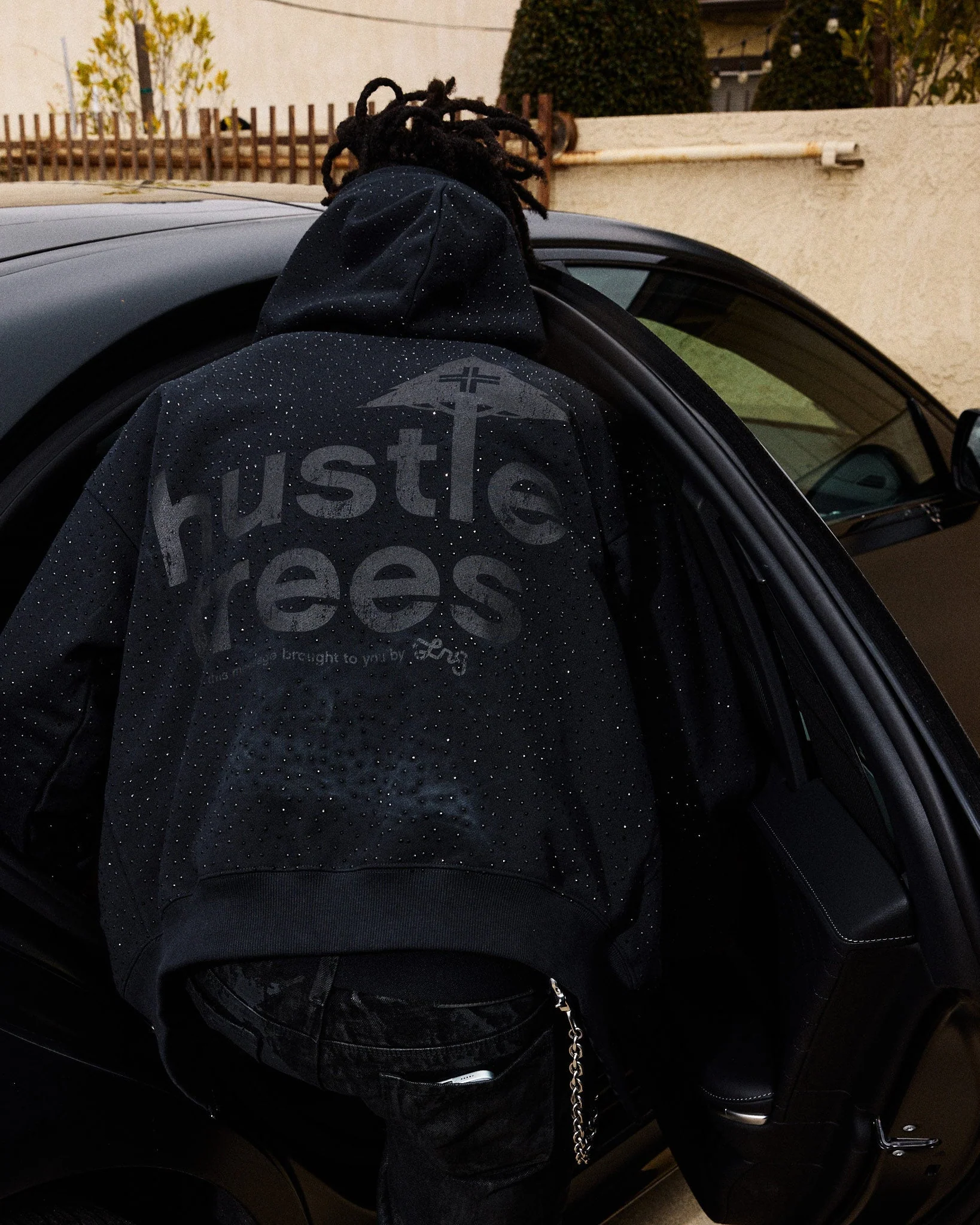 HUSTLE TREES LOGO ZIP HOODIE - Image 6