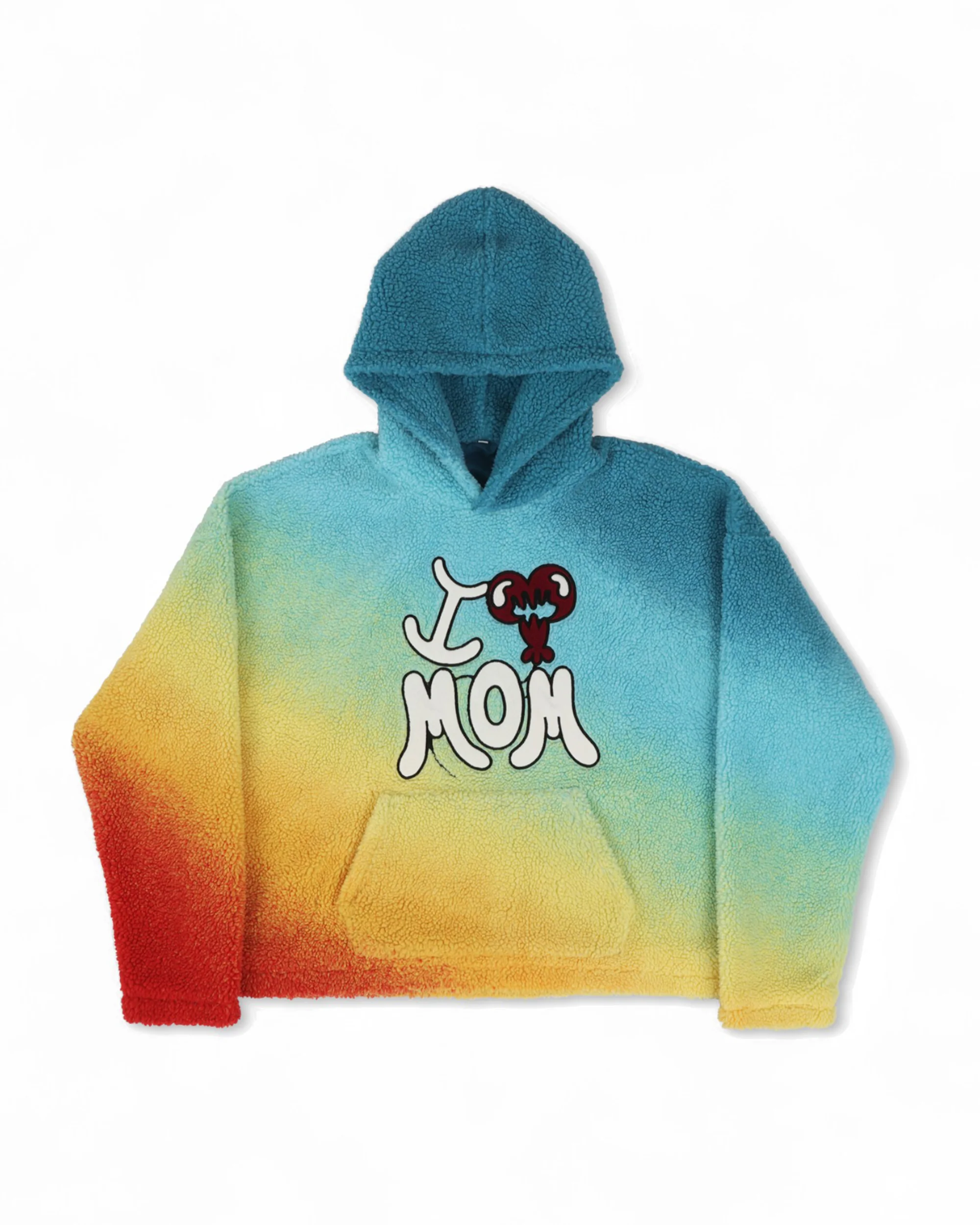 I LOVE MOM SHERPA HOODIE