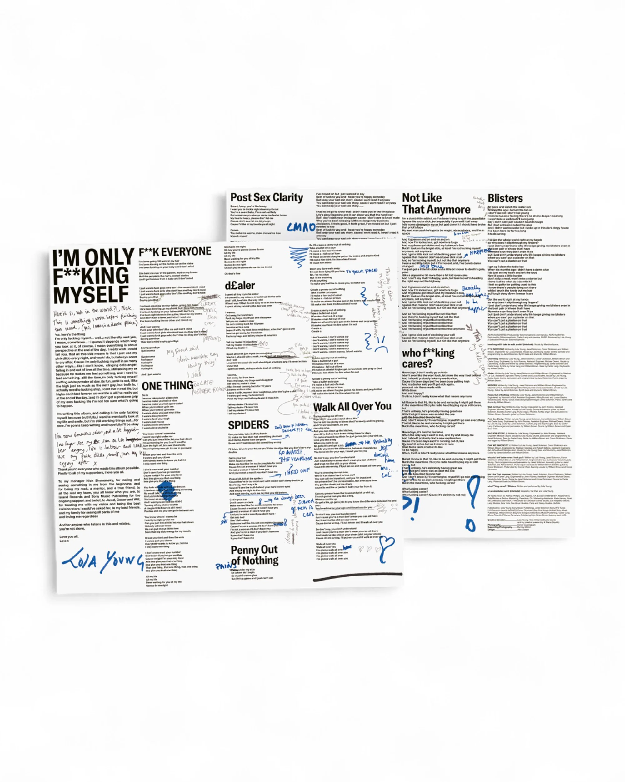 I'm Only F**king Myself: The "blisters" Edition (Pink & Black Splatter Vinyl LP) - Image 6