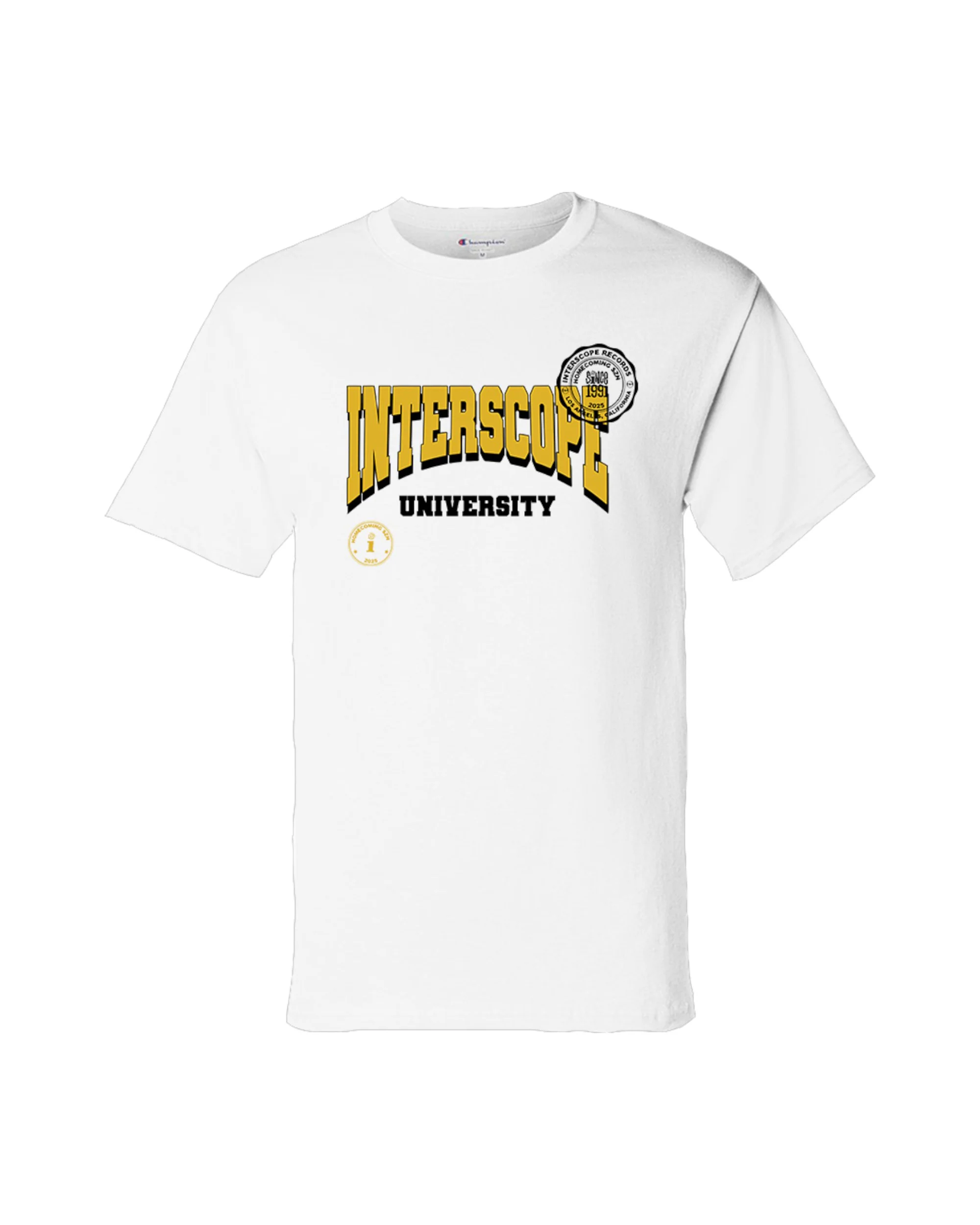 Interscope Yellow University T-shirt