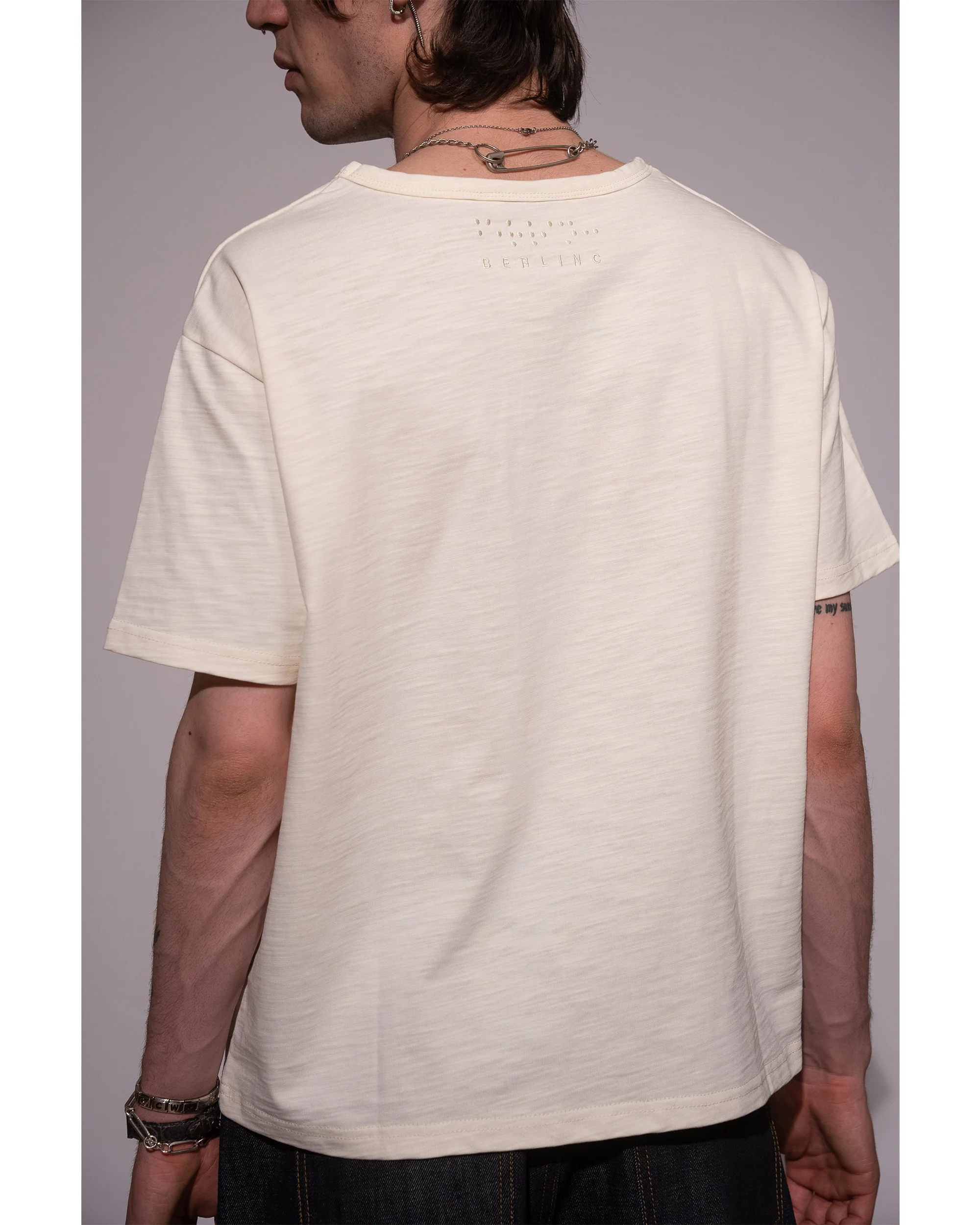 IVORY SLUB TSHIRT - Image 5