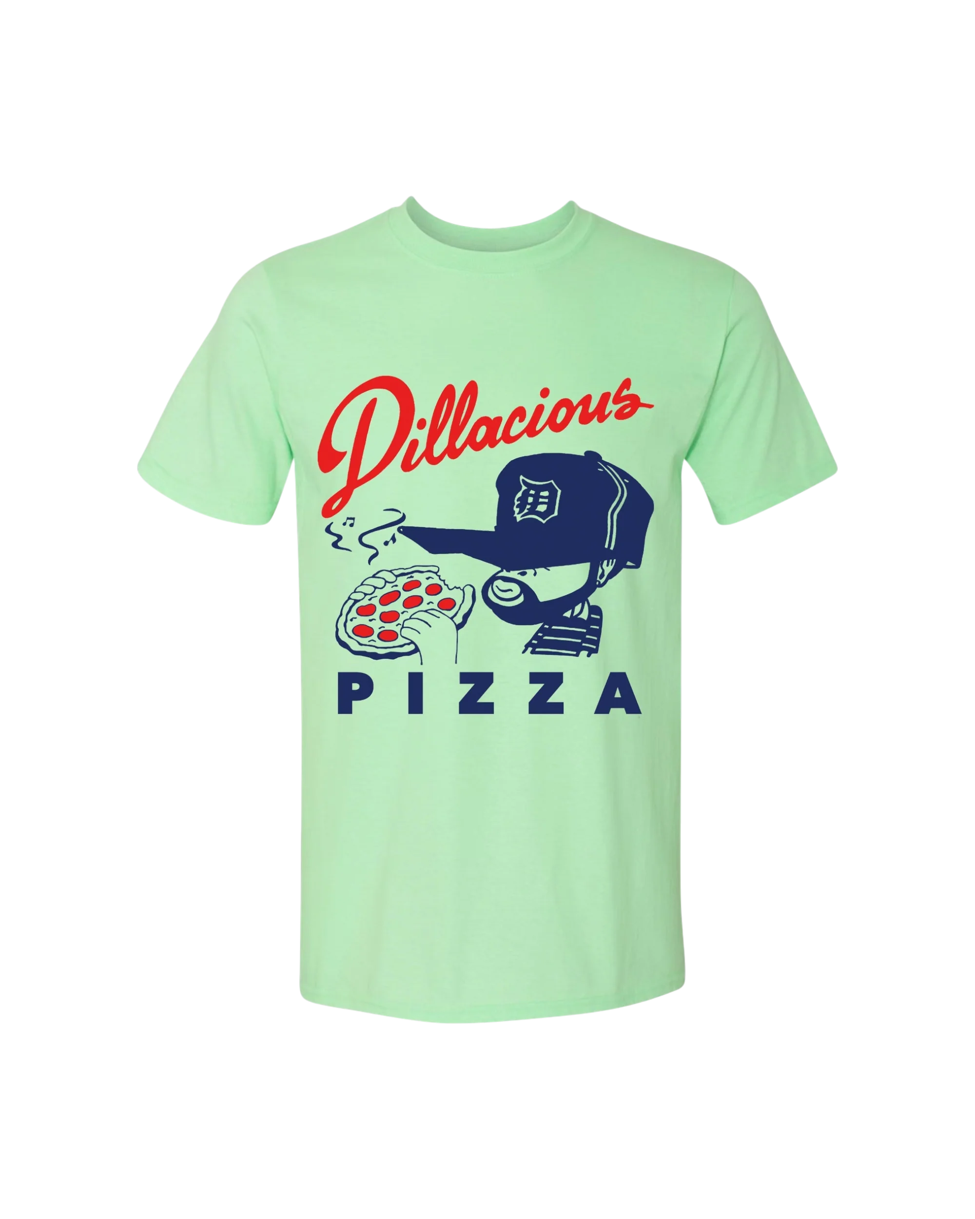 J Dilla - Dillacious Pizza mint green men's t-shirt