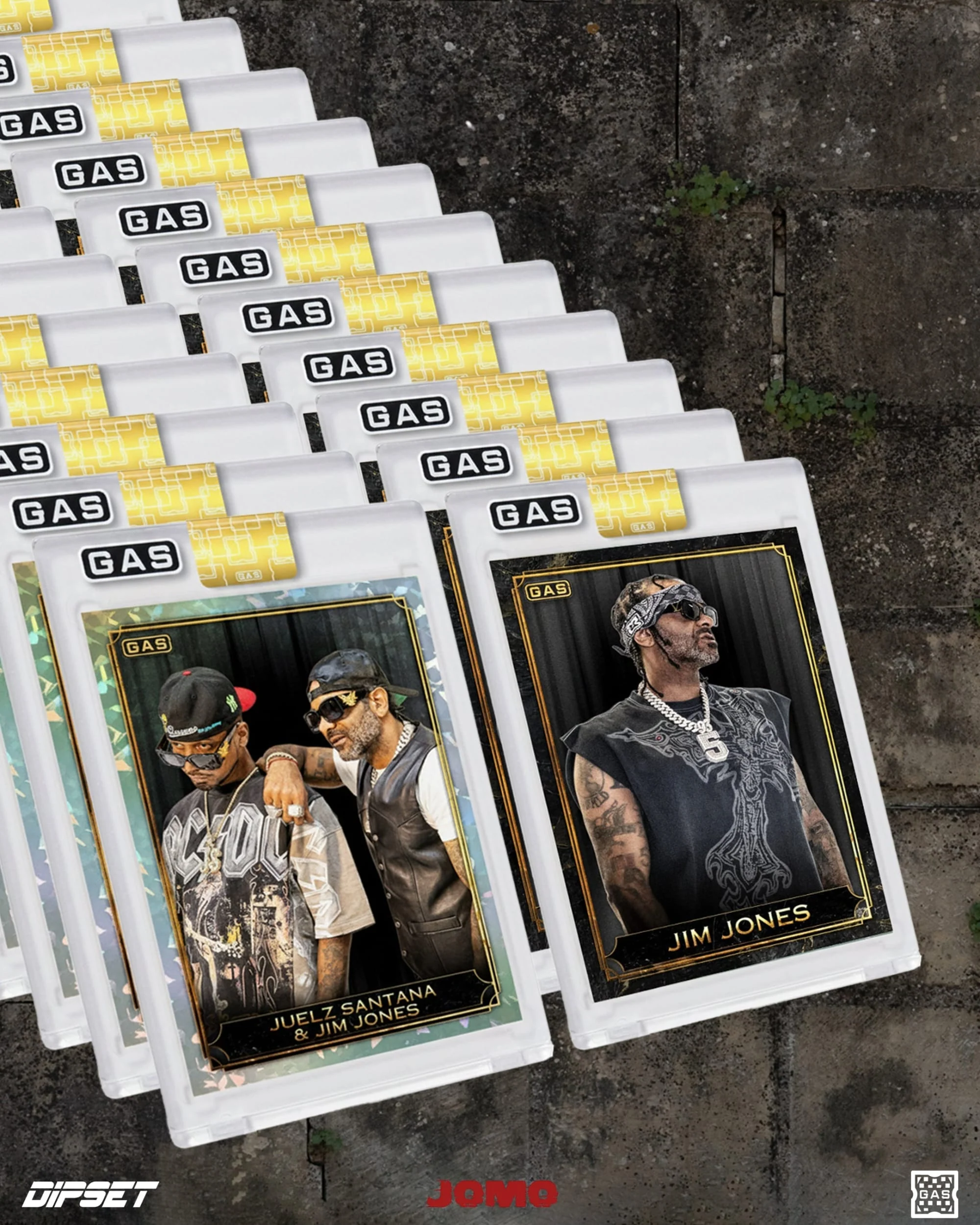 JOMO GLOBAL HIGH VISIBILITY JACKET + LIMITED GAS TRADING CARD SET / YELLOW / STAFF. - Image 8