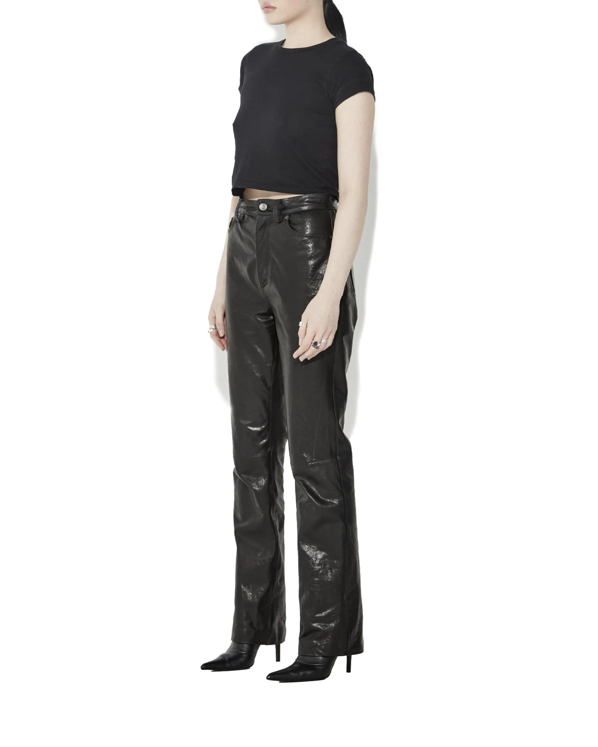 KICK DRUM LEATHER PANT - Image 3