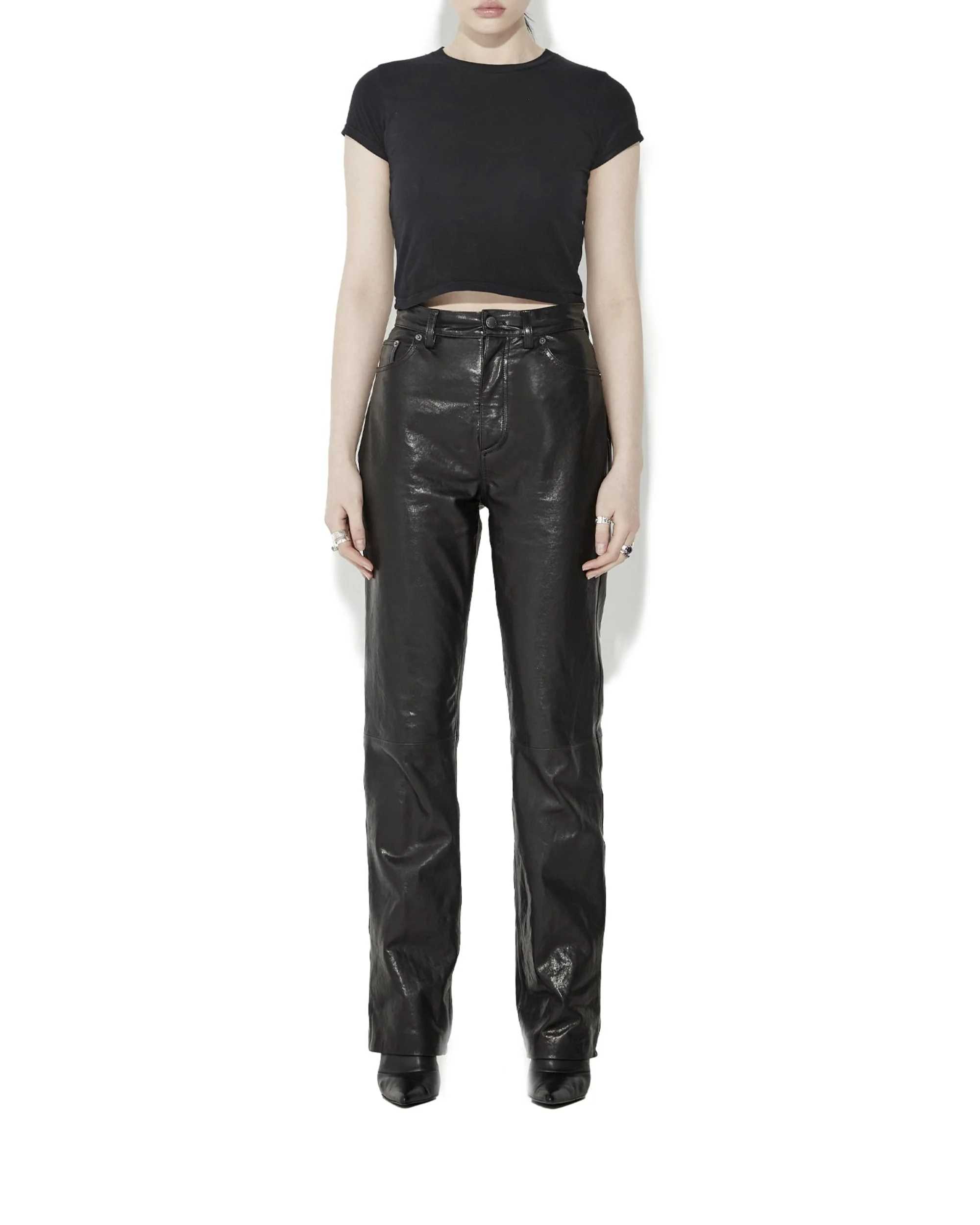 KICK DRUM LEATHER PANT - Image 4
