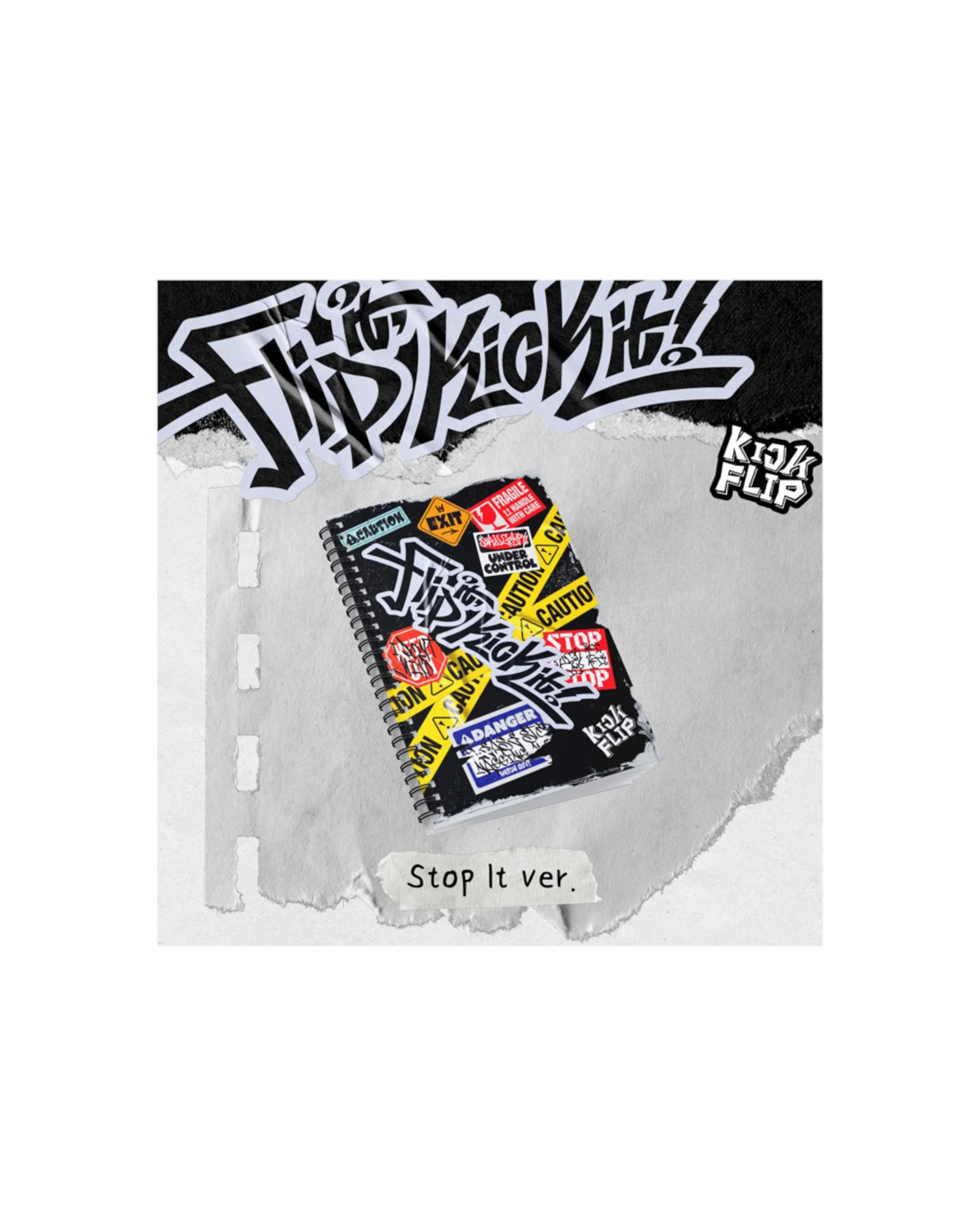 KickFlip, Flip it, Kick it! (Stop It Ver.) CD - Signed Poster