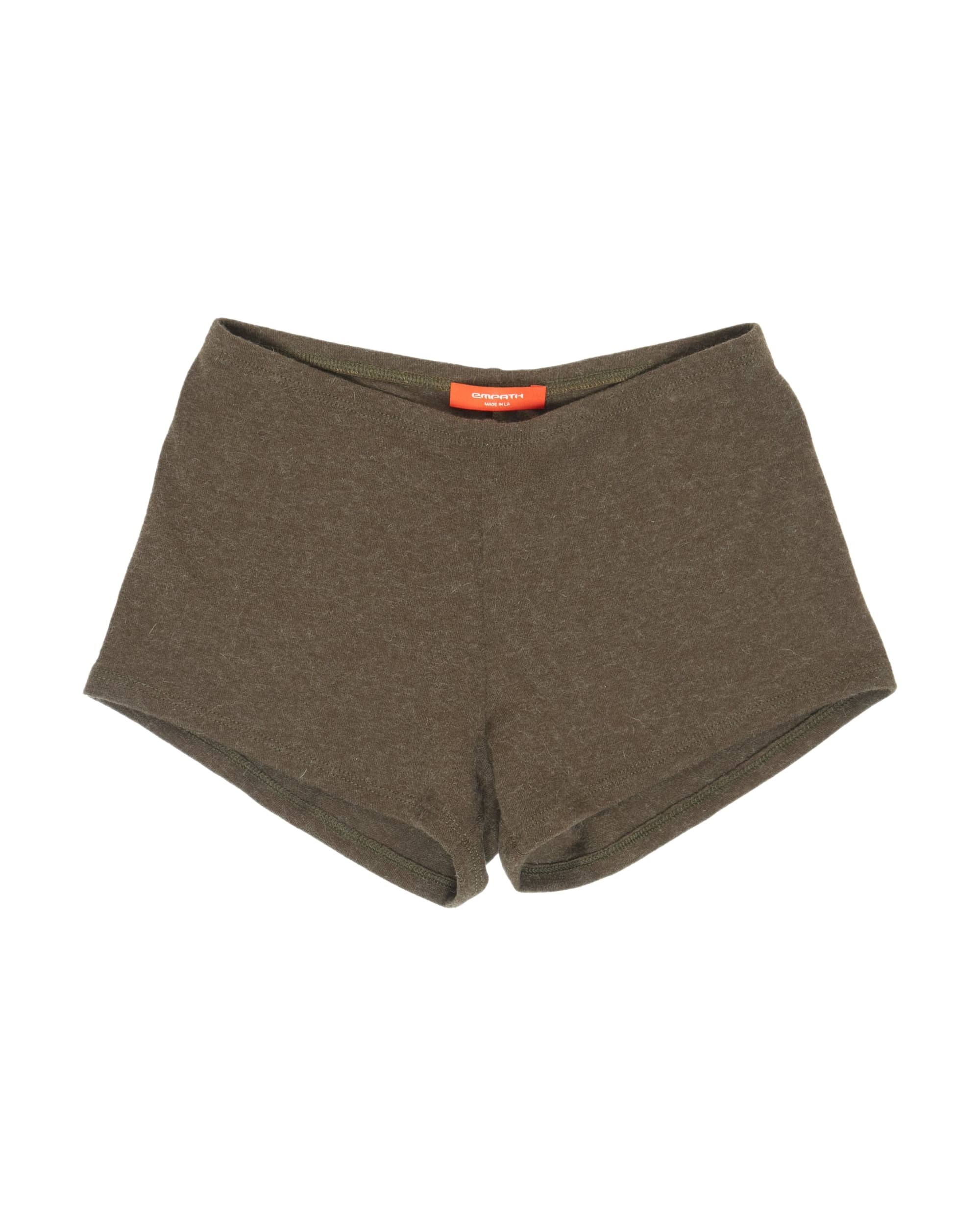 KNIT BOY SHORT - MOSS