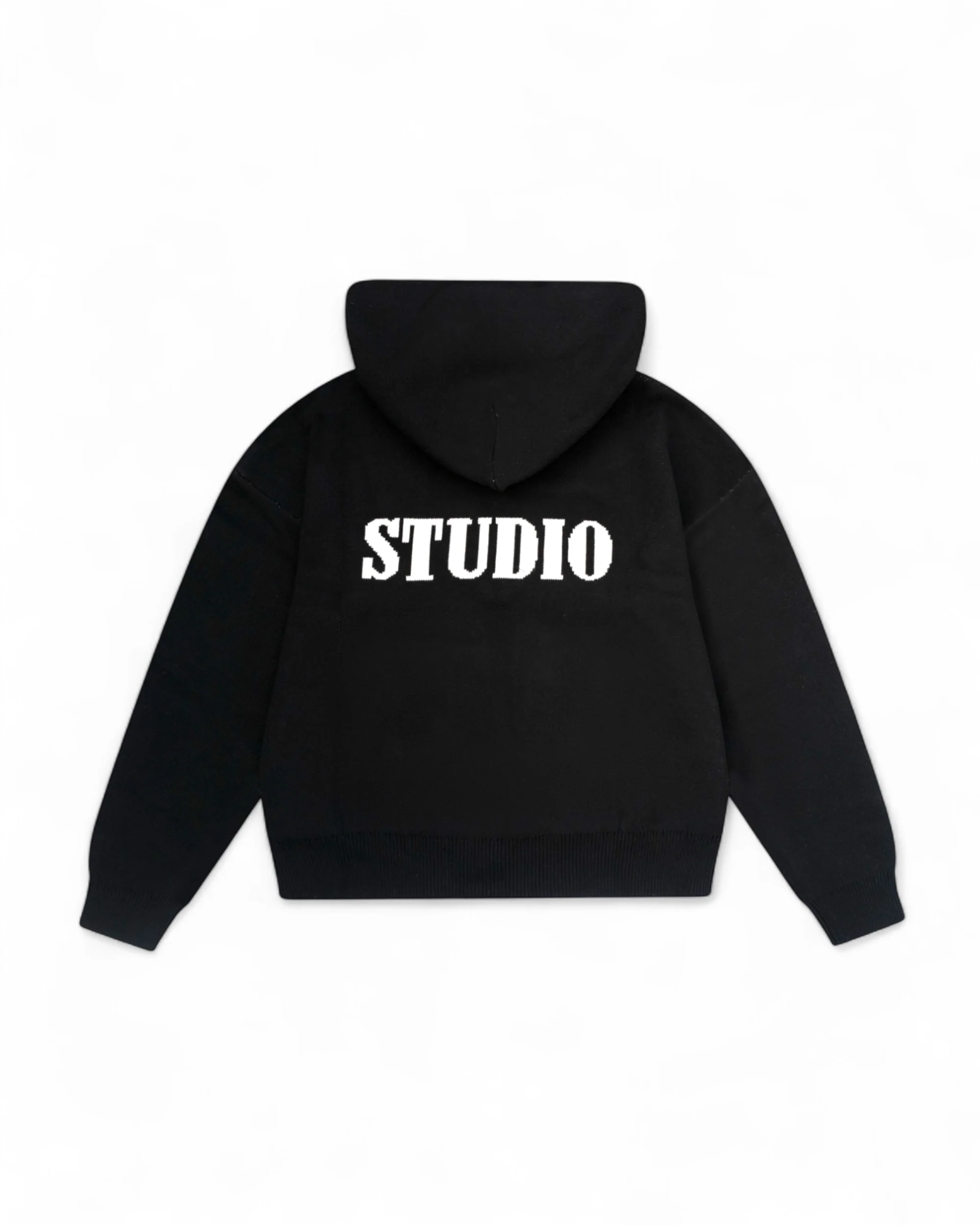 Knit pullover hoodie - Image 2