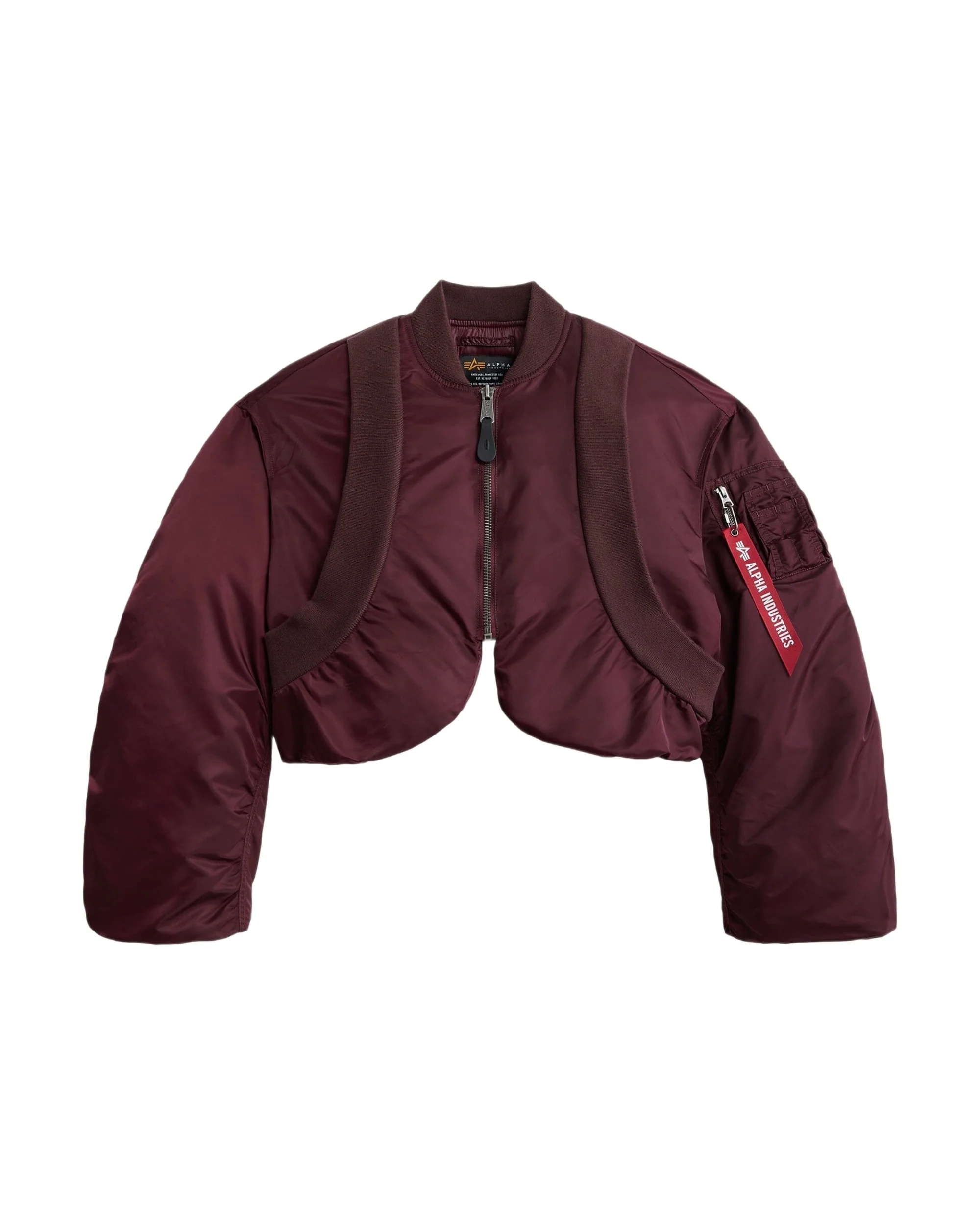 KNIT RIB MA-1 FLIGHT JACKET WOMENS