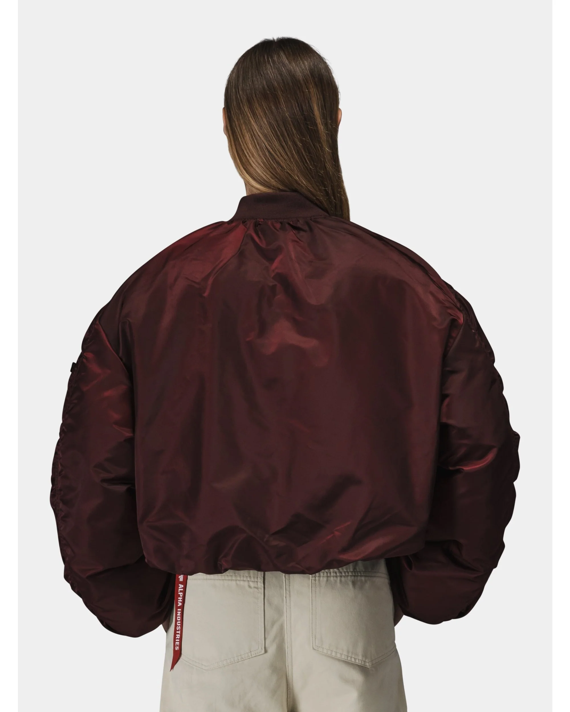 KNIT RIB MA-1 FLIGHT JACKET WOMENS - Image 6