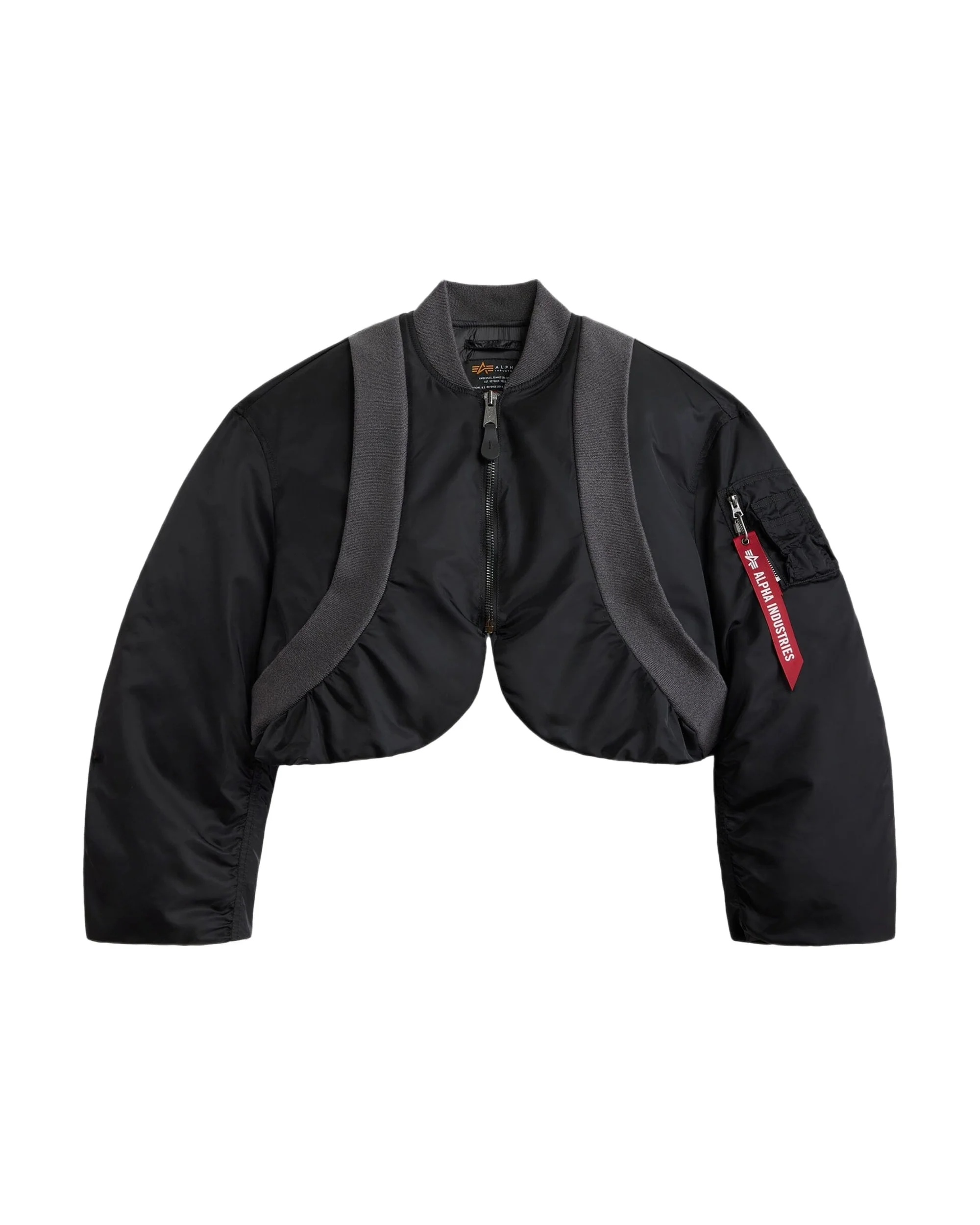 KNIT RIB MA-1 FLIGHT JACKET WOMENS - Image 7