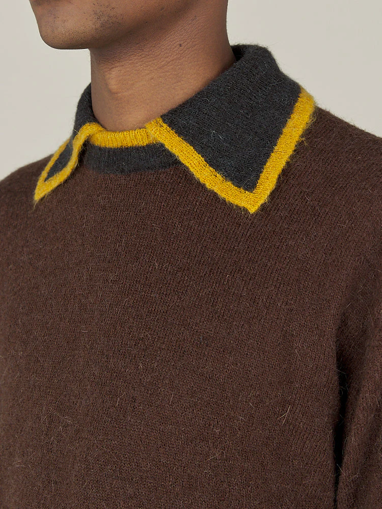 KNITTED COLLAR JUMPER- ANNIVERSARY GOLD - Image 13