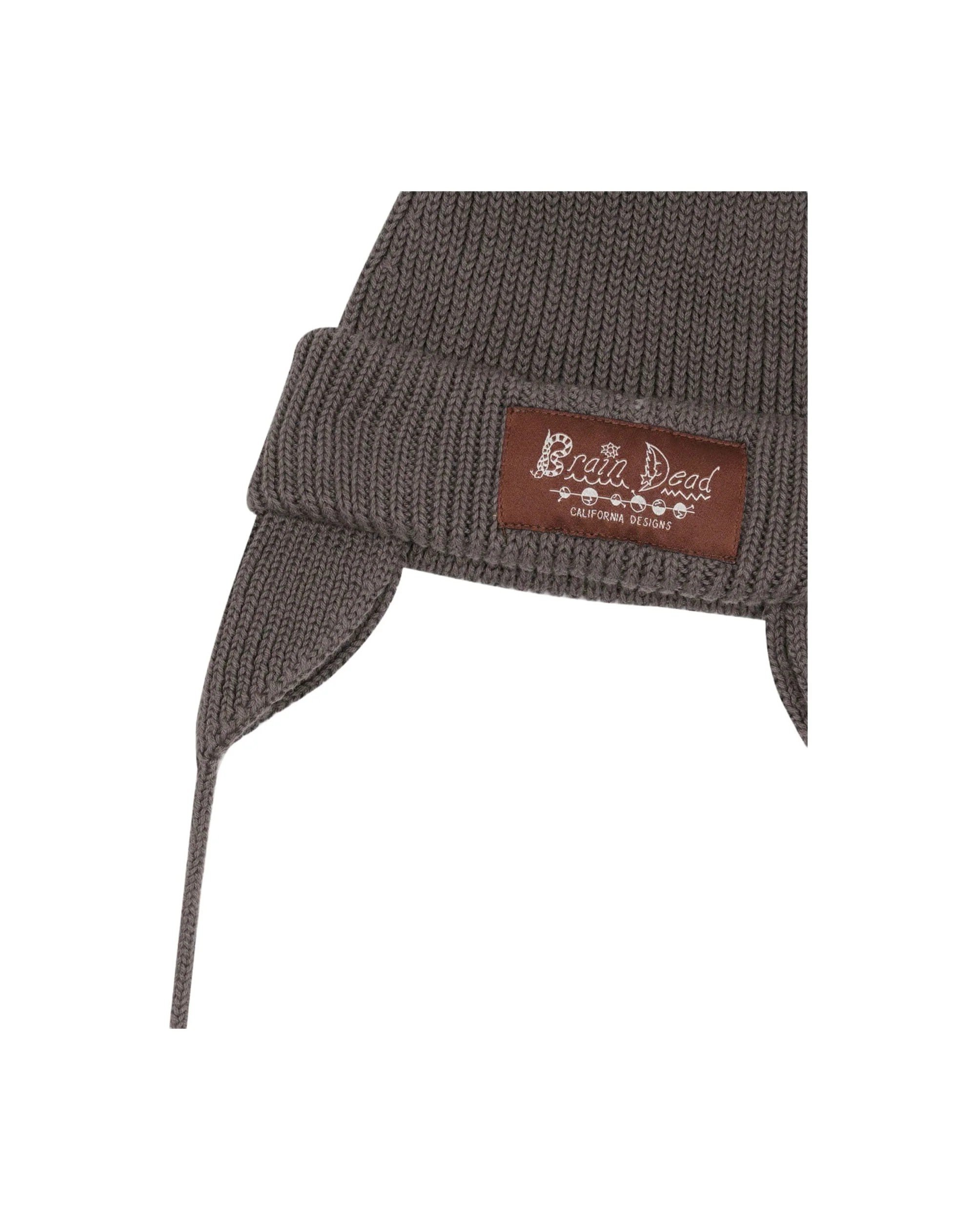 Knitted Ear Flap Beanie - Black - Image 7