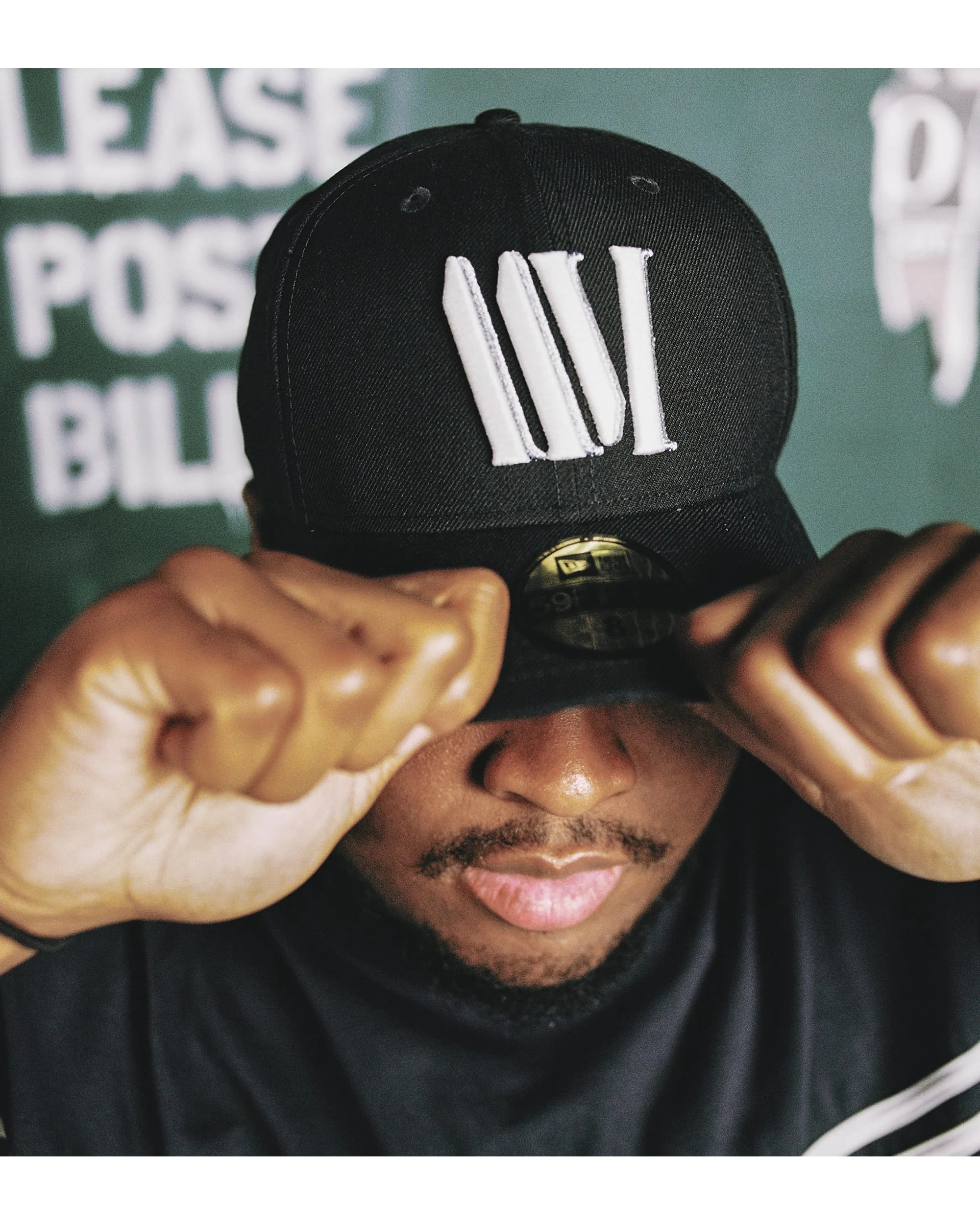 LAAMS x New Era 5950 Fitted Hat (Navy/White) - Image 6