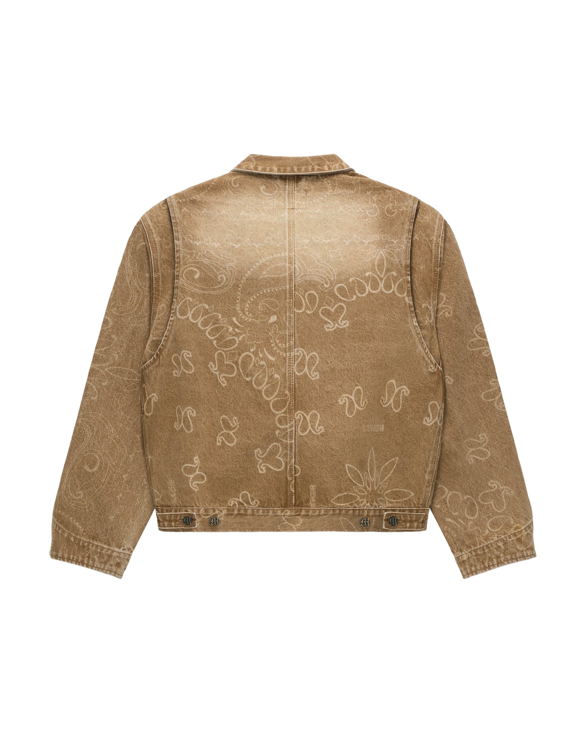 LASER ENGRAVED PAISLEY DENIM JACKET - Image 2