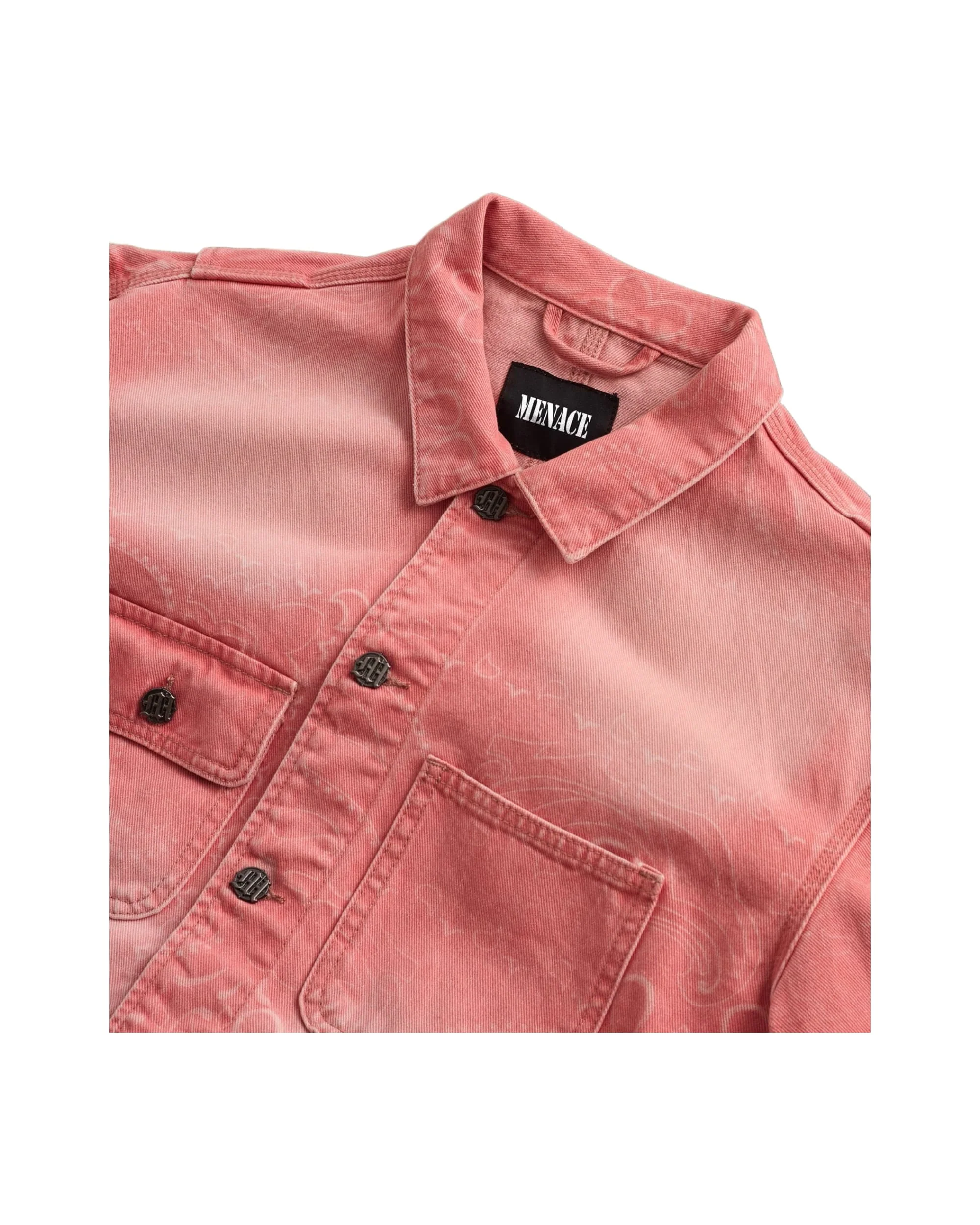 LASER ENGRAVED PAISLEY DENIM JACKET - Image 5