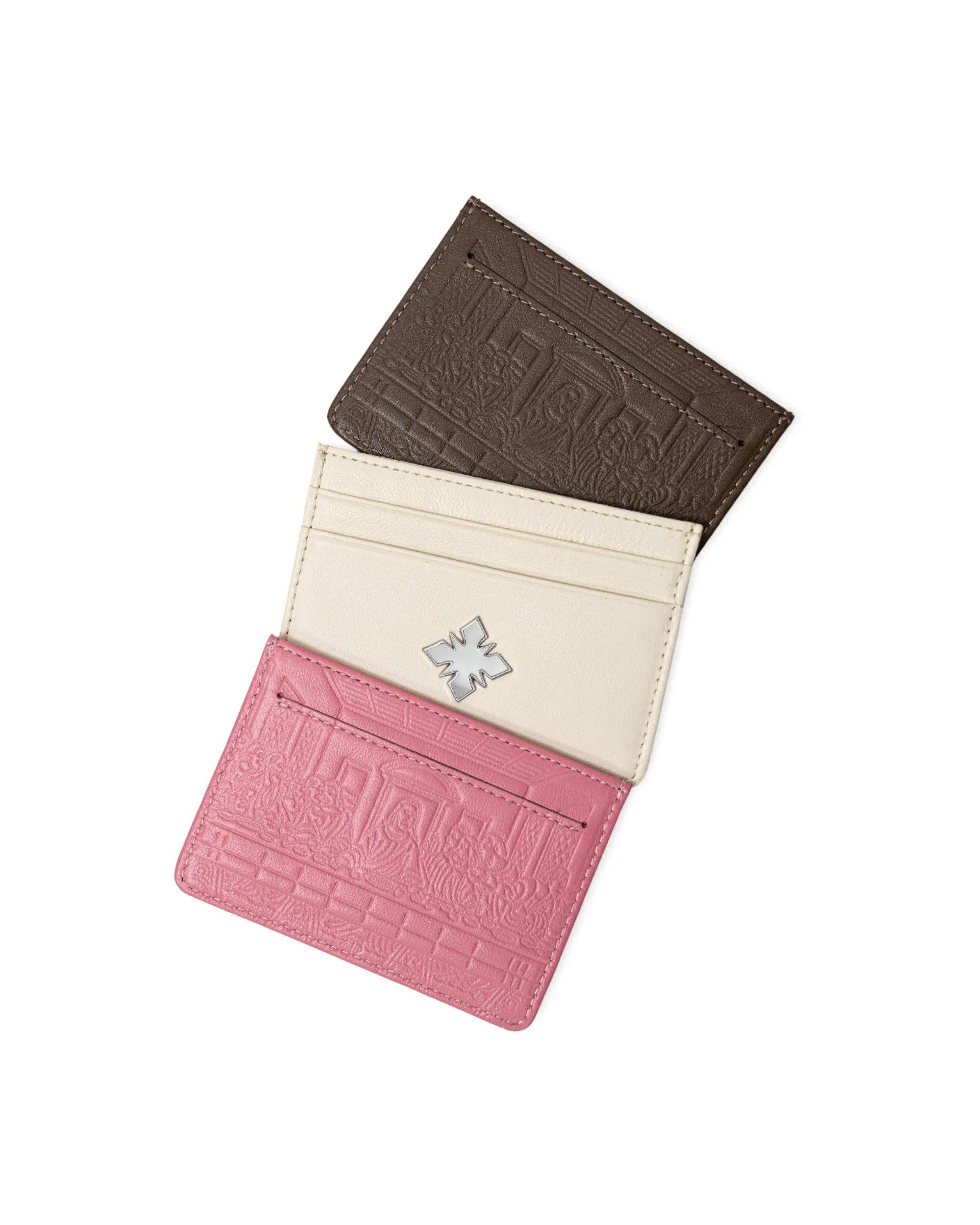"Last Supper" Lambskin Cardholder (Brown) - Image 6