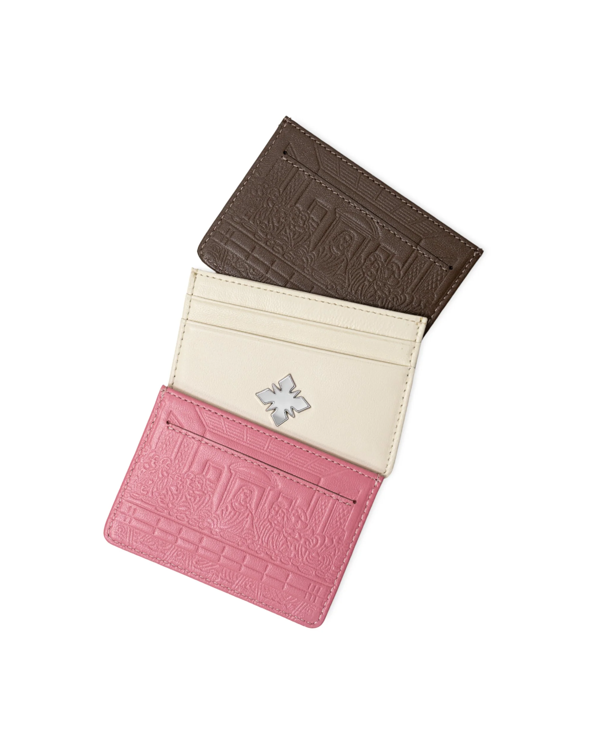 "Last Supper" Lambskin Cardholder (Off White) - Image 6