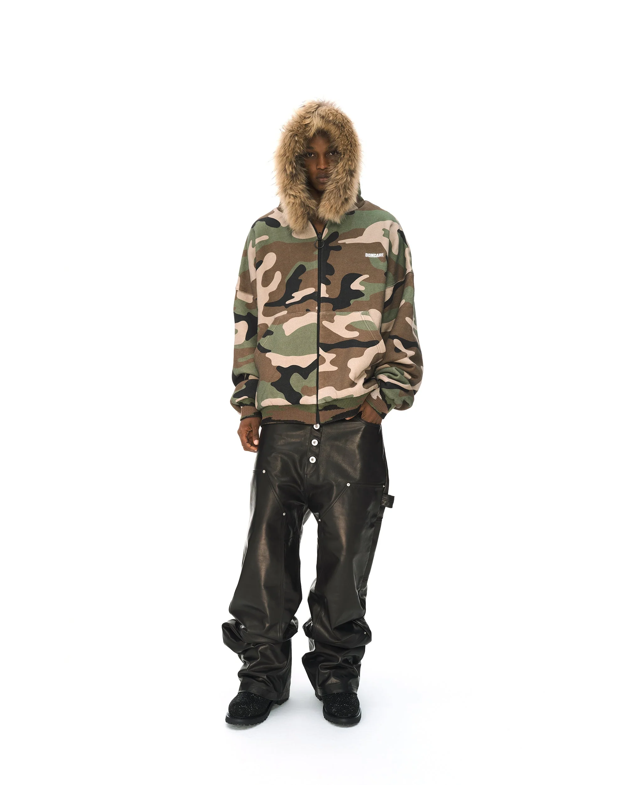 LEATHER BAGGY PANTS - Image 26
