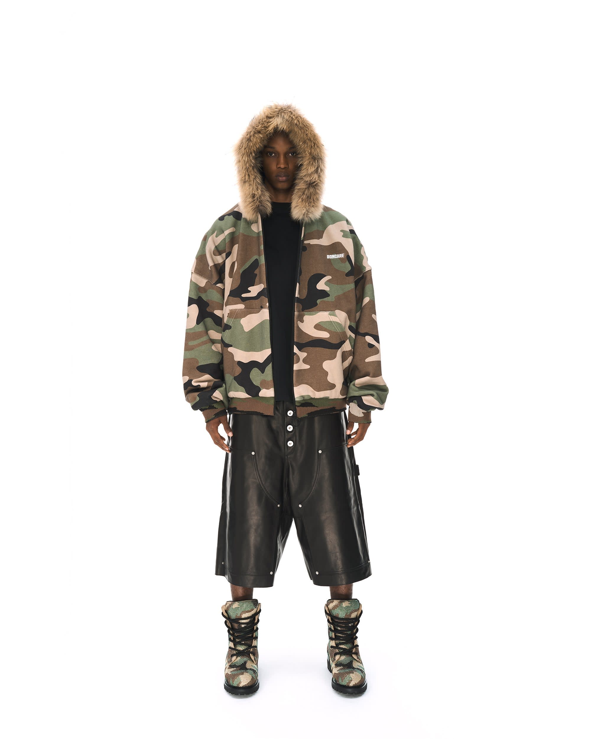 LEATHER BAGGY SHORTS - Image 2