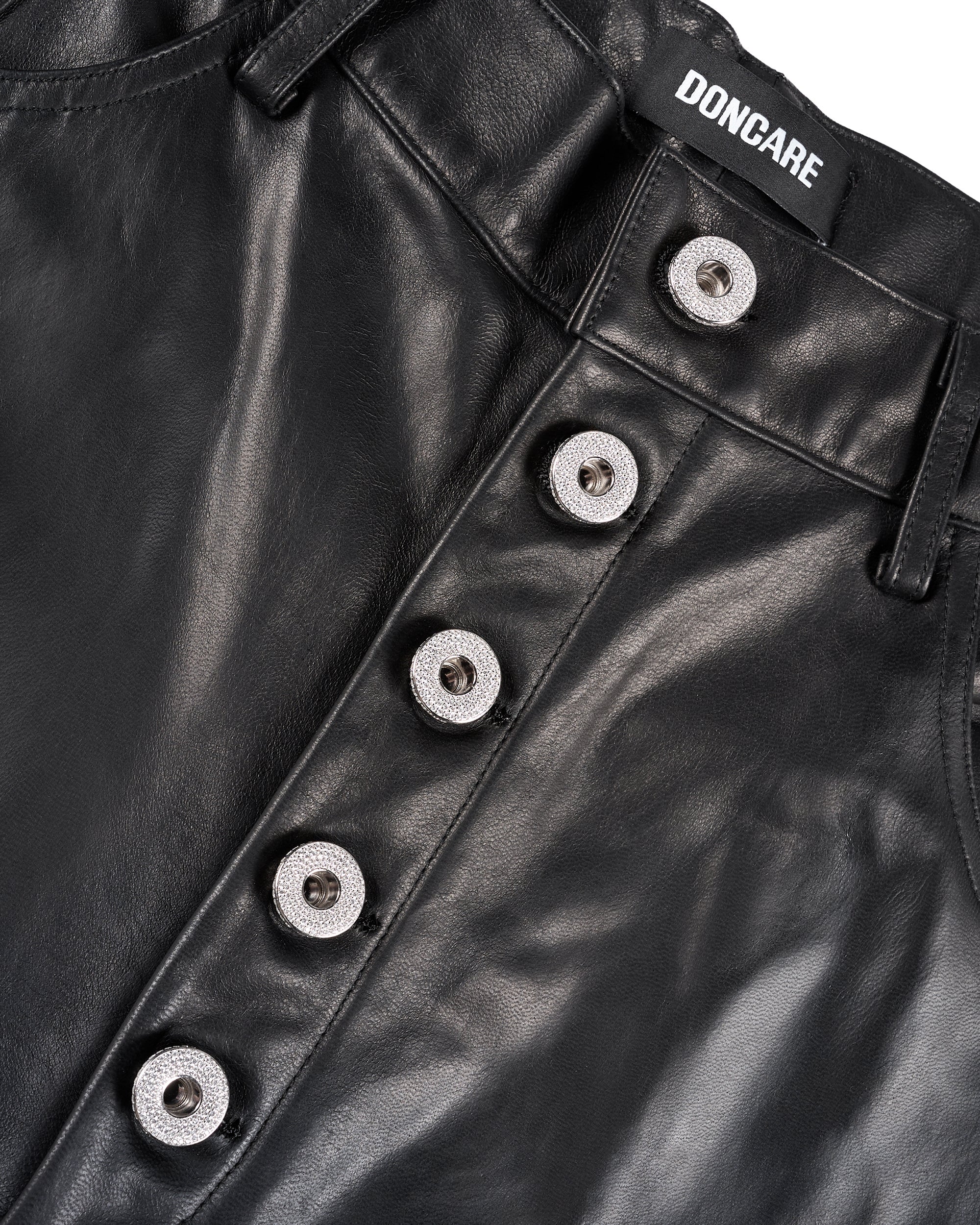 LEATHER BAGGY SHORTS - Image 38