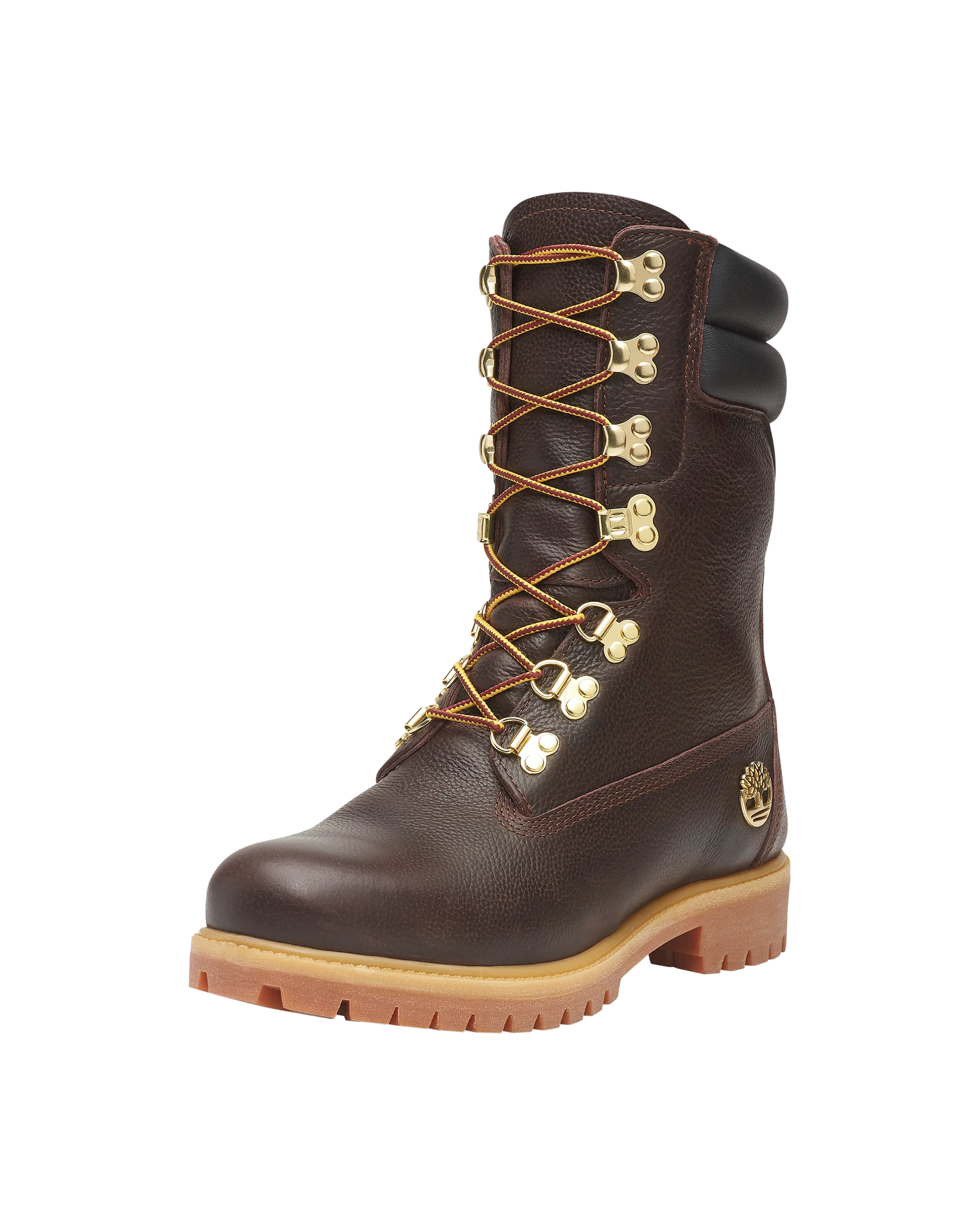LEATHER ESPRESSO TALL LACE UP WATERPROOF BOOT - Image 9