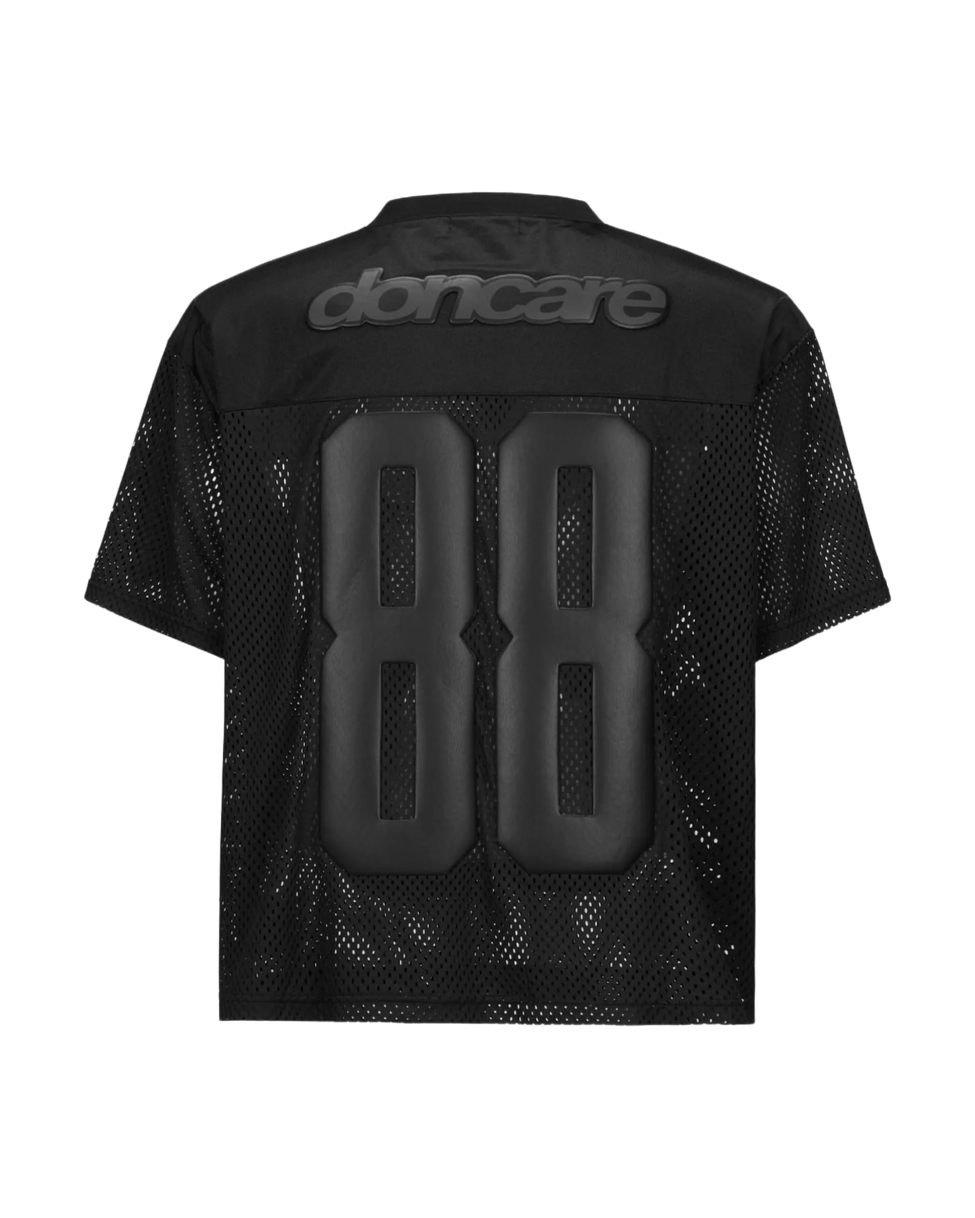 LEATHER FOOTBALL JERSEY - BLACK - Image 13